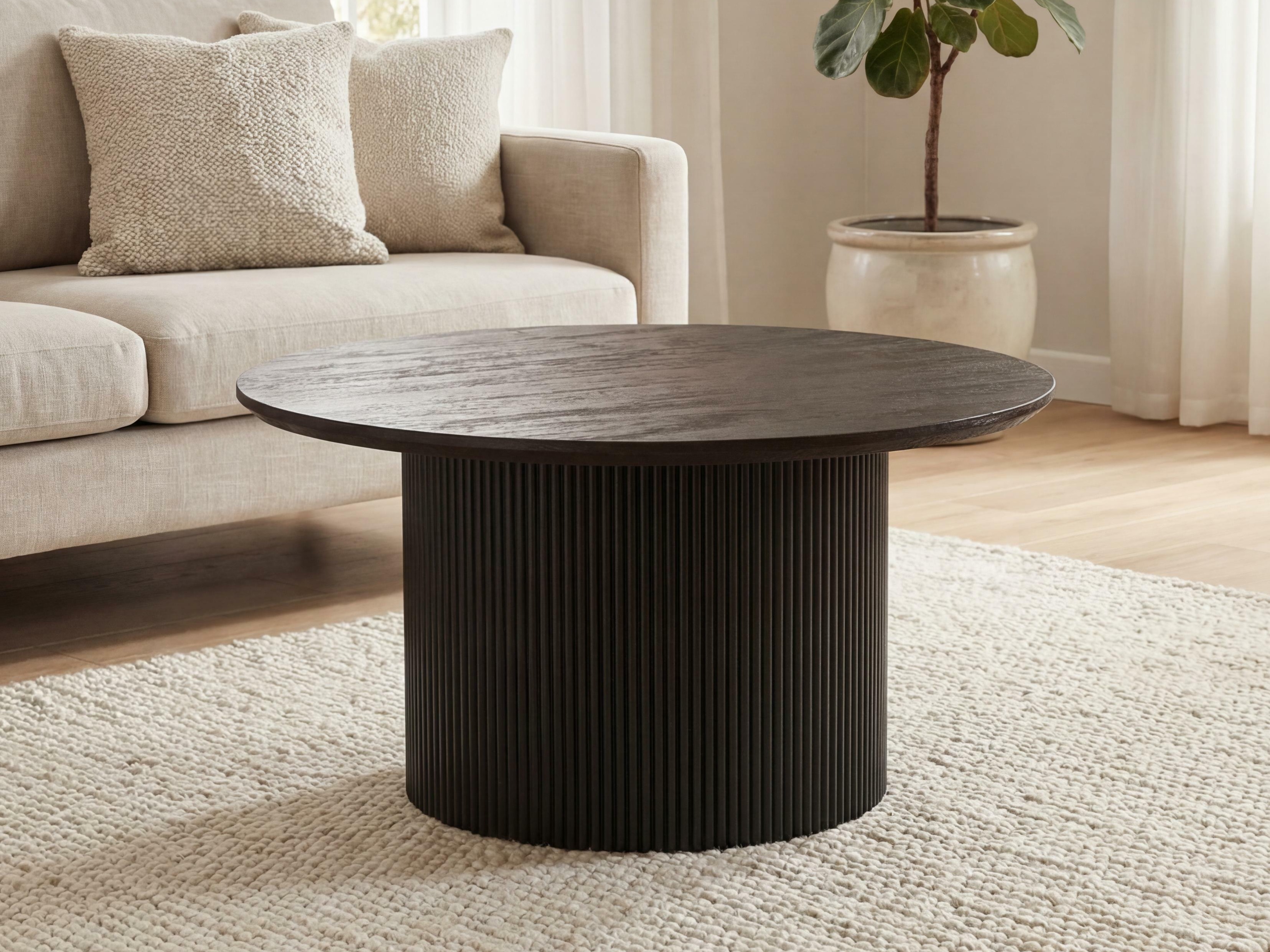 Mesa de centro Lirmelo 100 (Castanho escuro)