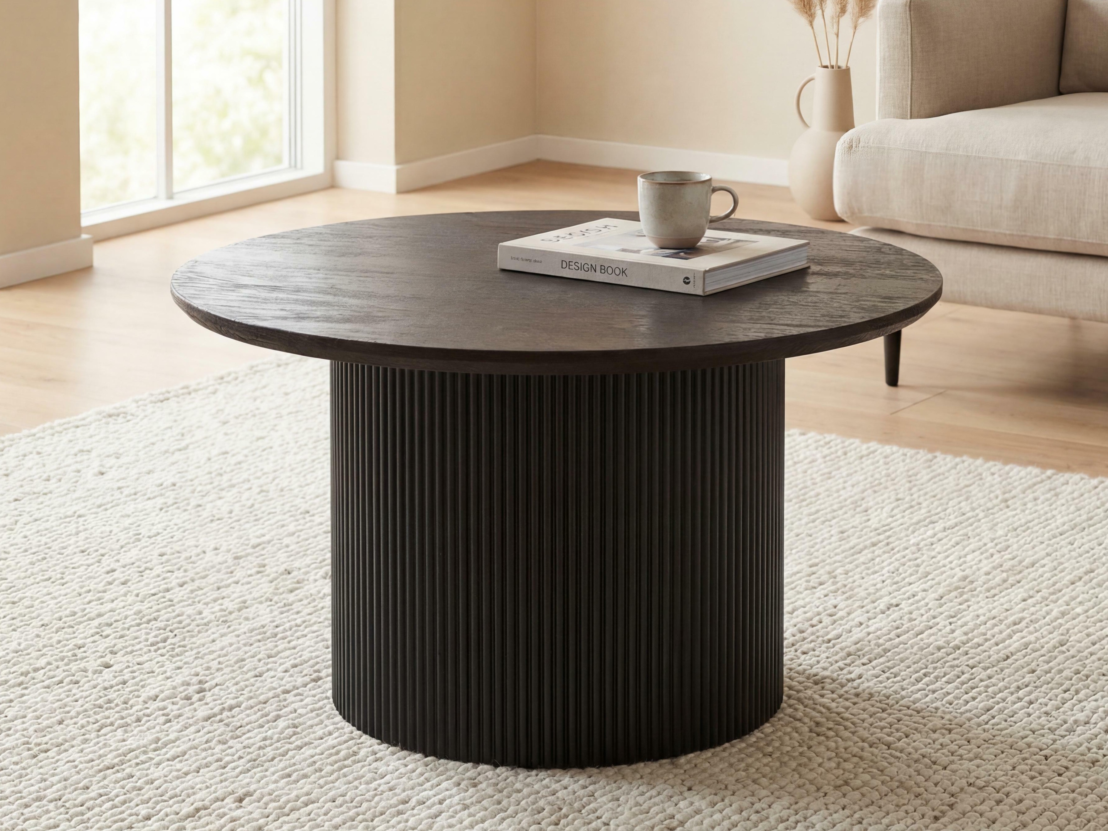 Mesa de centro Lirmelo 100 (Castanho escuro)