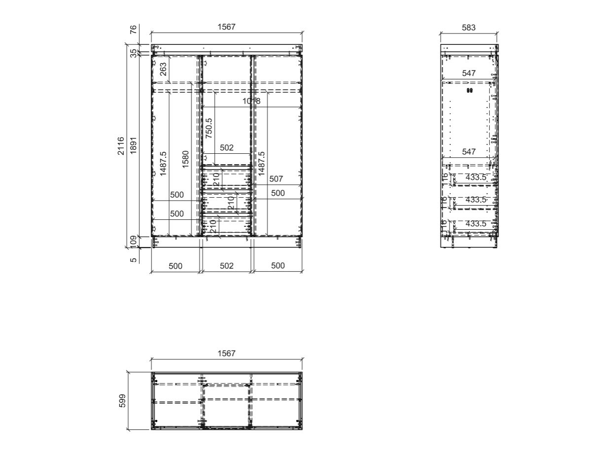 Conjunto para quarto Numeri 125