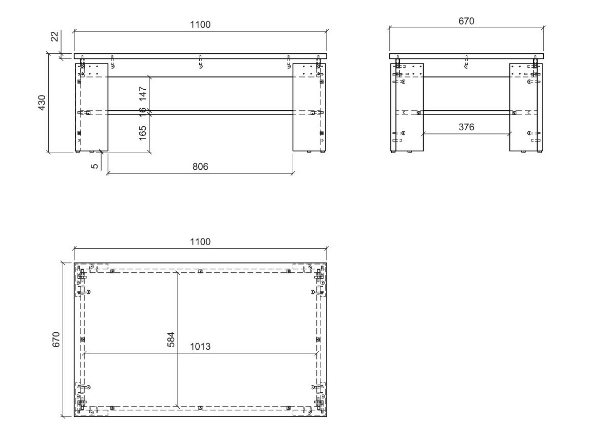 Conjunto para sala de estar Numeri 123