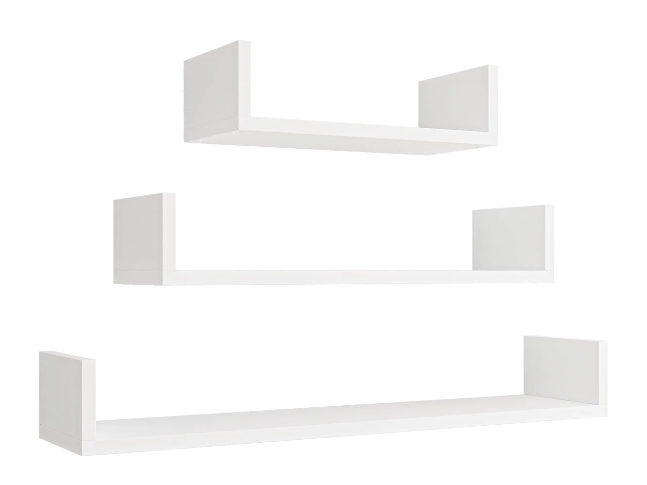 Conjunto de prateleiras suspensas Lexicon (Branco)