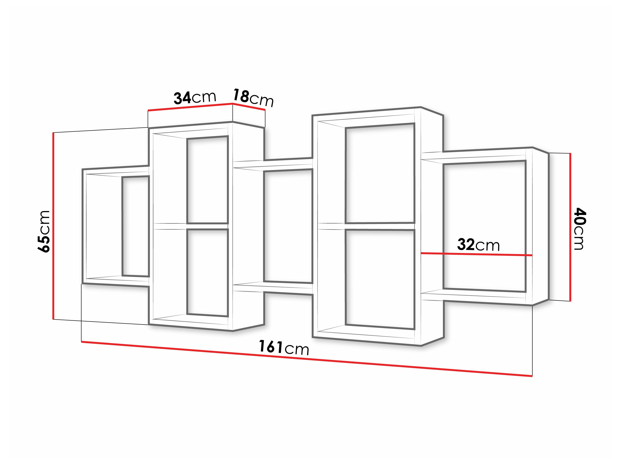 Estante de parede Lexicon (Branco)