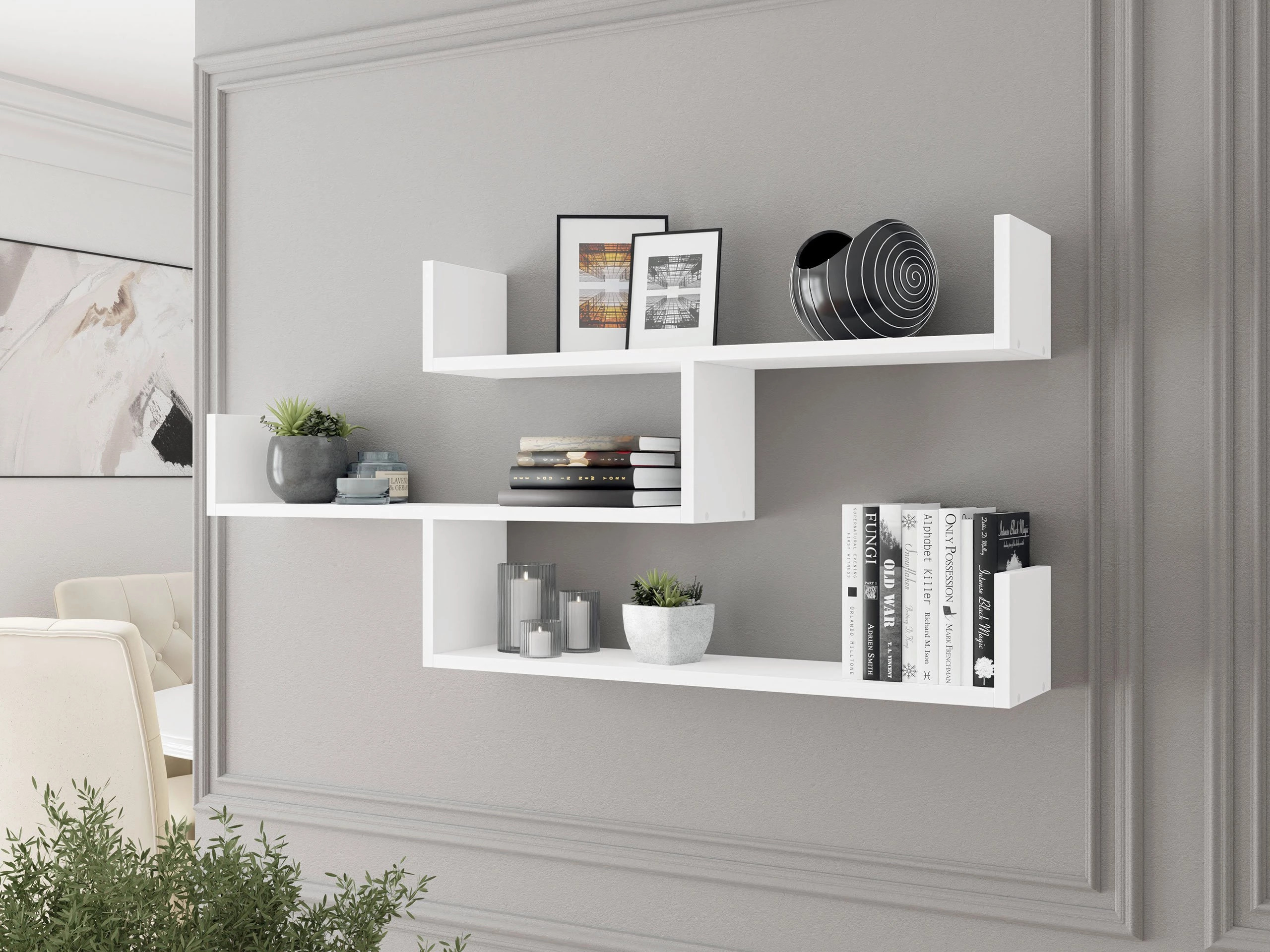 Estante de parede Lexicon I (Branco)