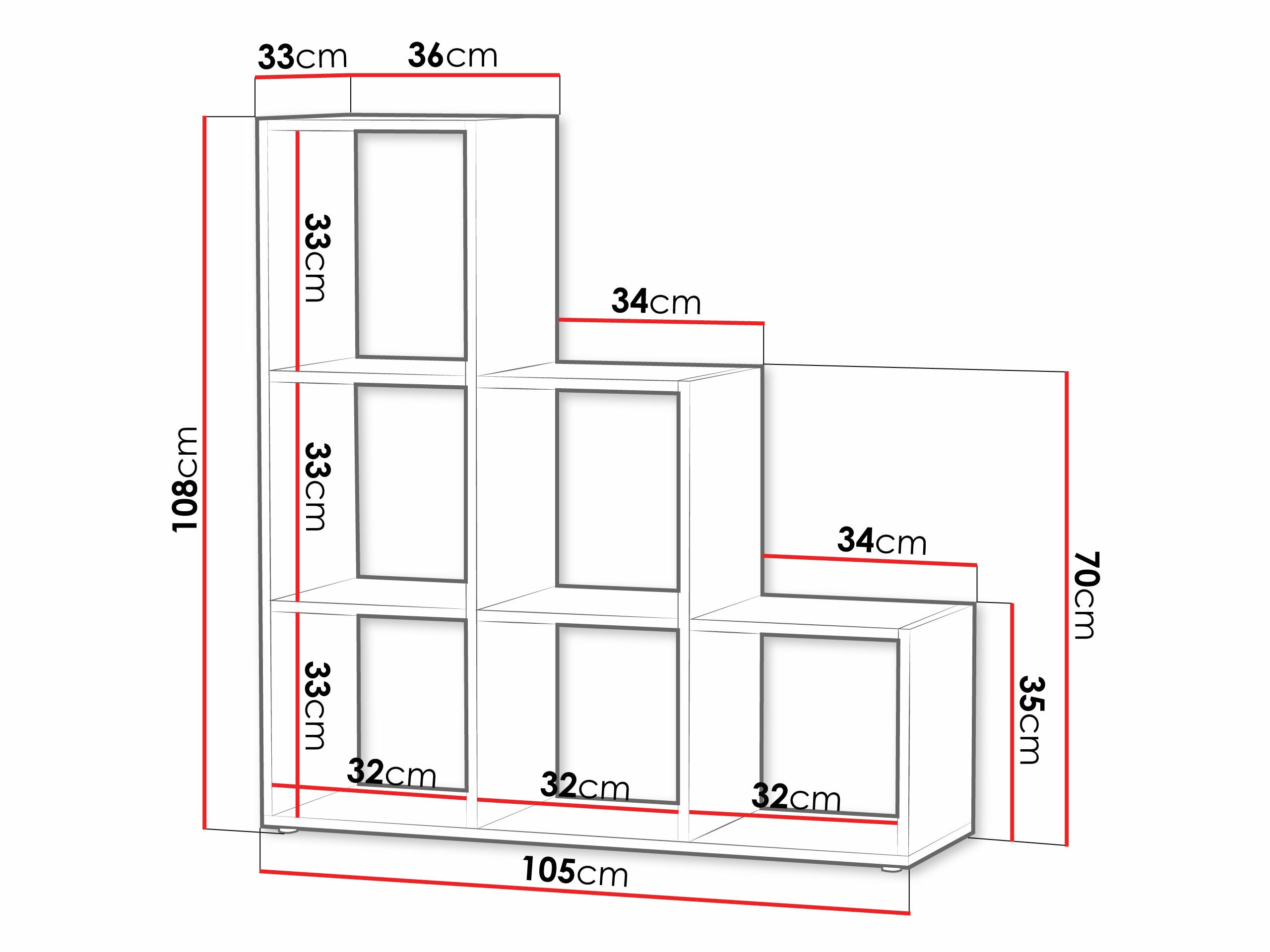 Estante Lexicon (Carvalho sonoma)