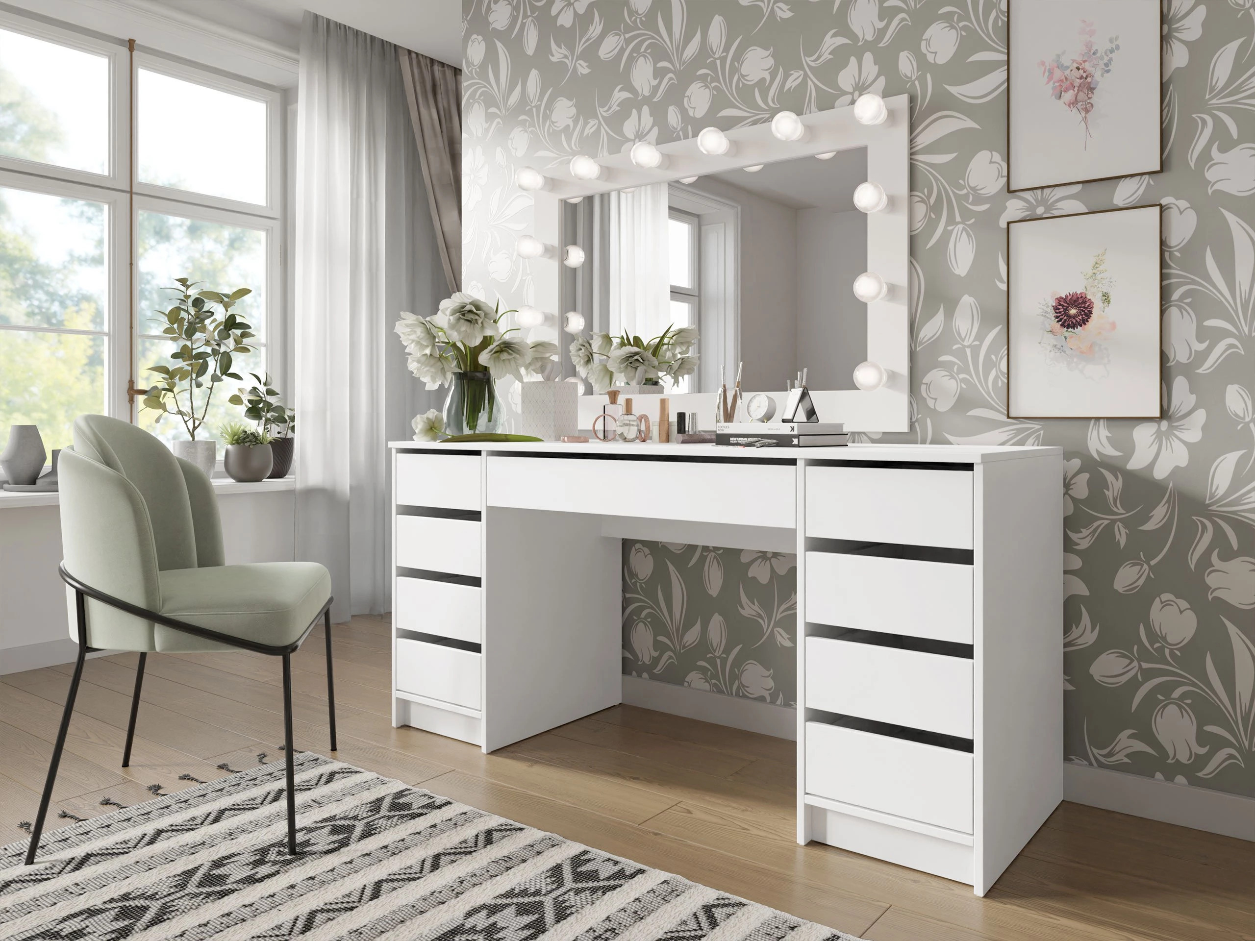 Mesa de escritório Comfivo 401 (Branco)