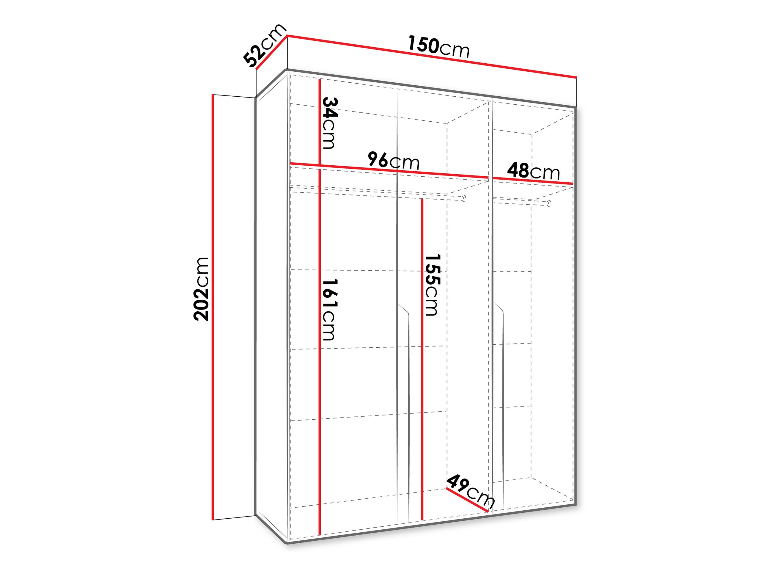 Roupeiro Hartford 580 (Preto)