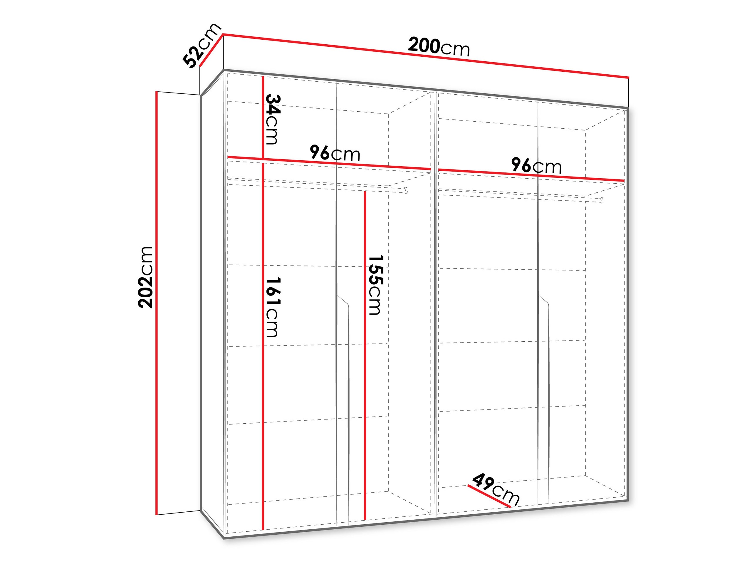 Roupeiro Hartford 581 (Branco)
