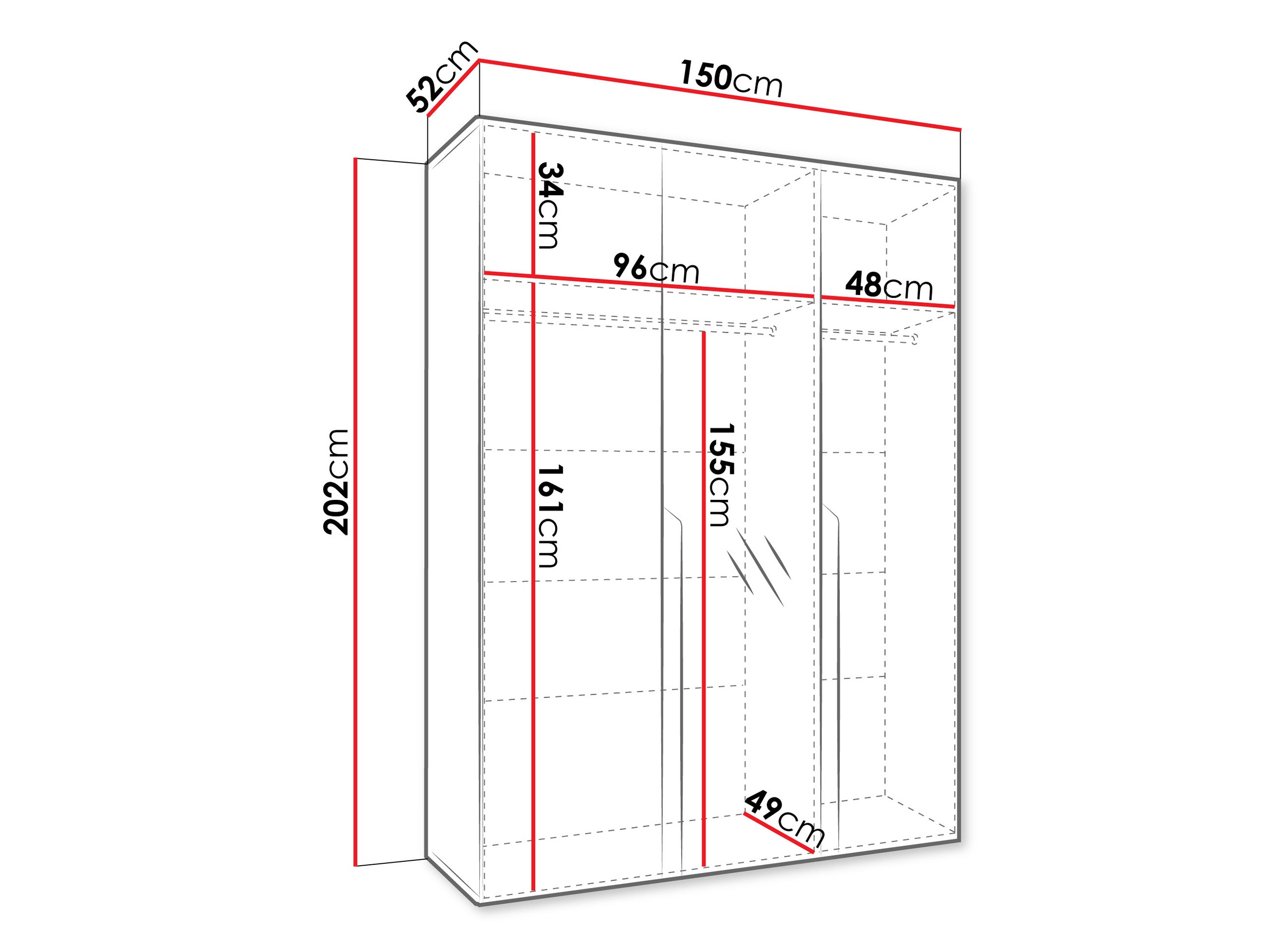 Roupeiro Hartford 585 (Preto)