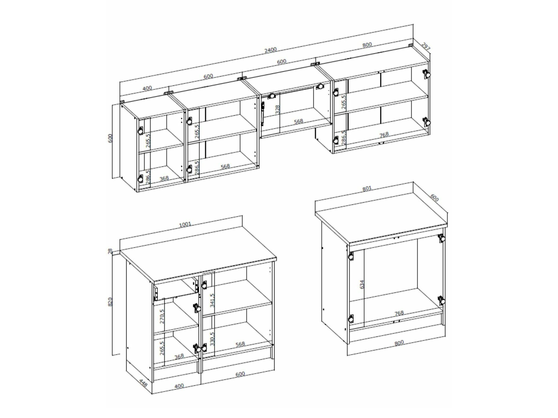 Conjunto para cozinha Houston 1721