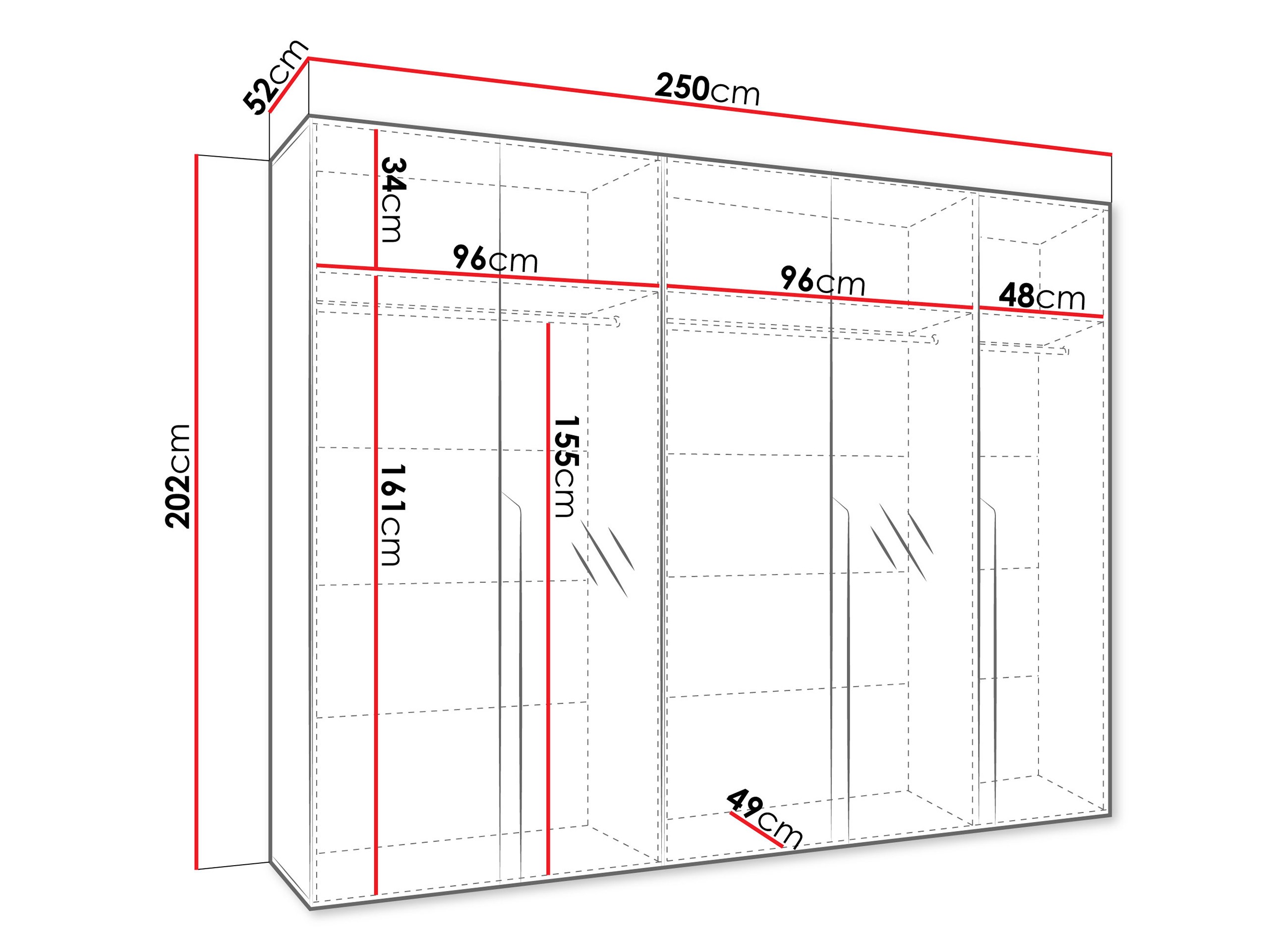 Roupeiro Hartford 587 (Preto)