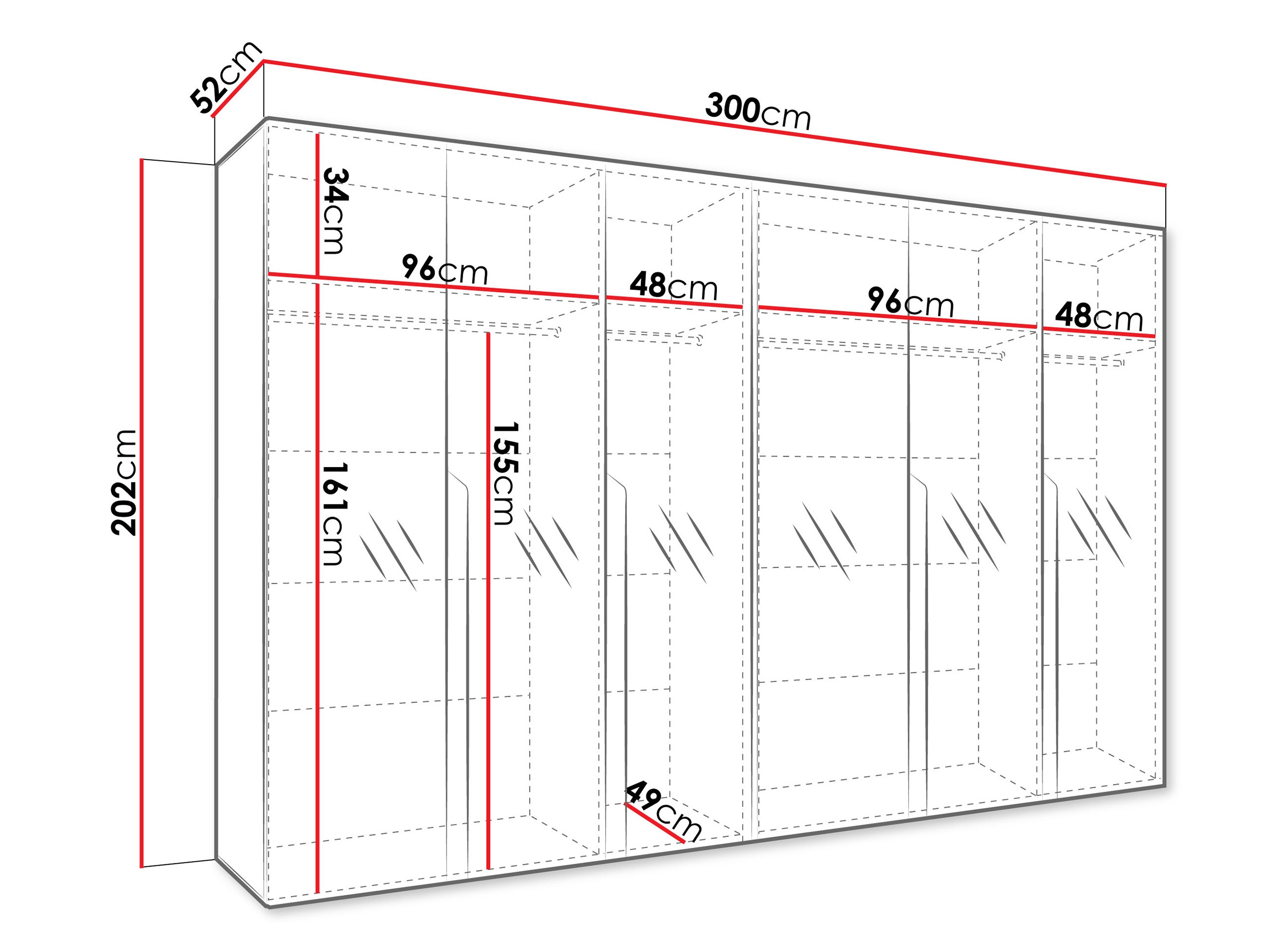 Roupeiro Hartford 593 (Preto)