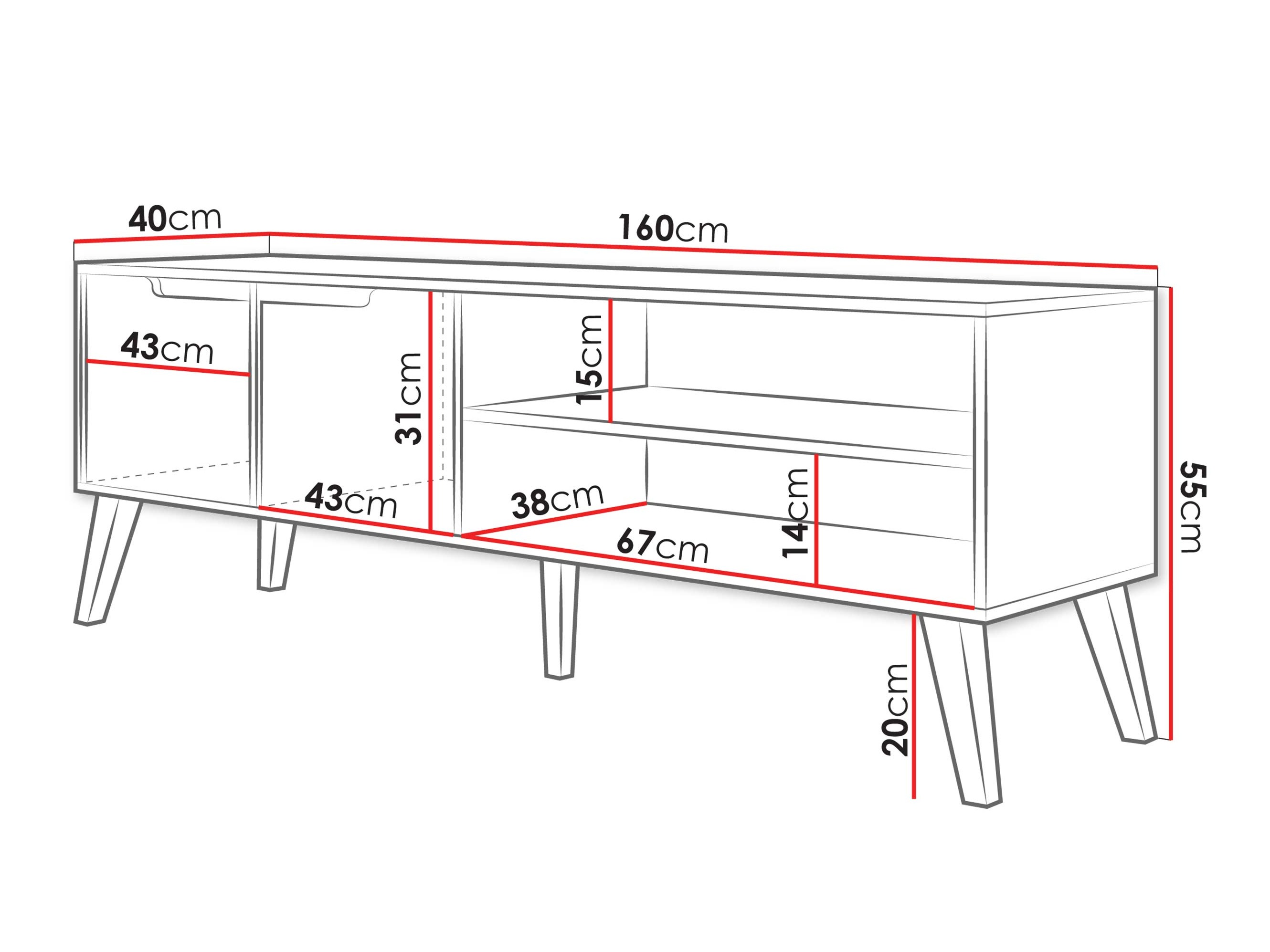 Móvel de TV Otis (Caxemira)