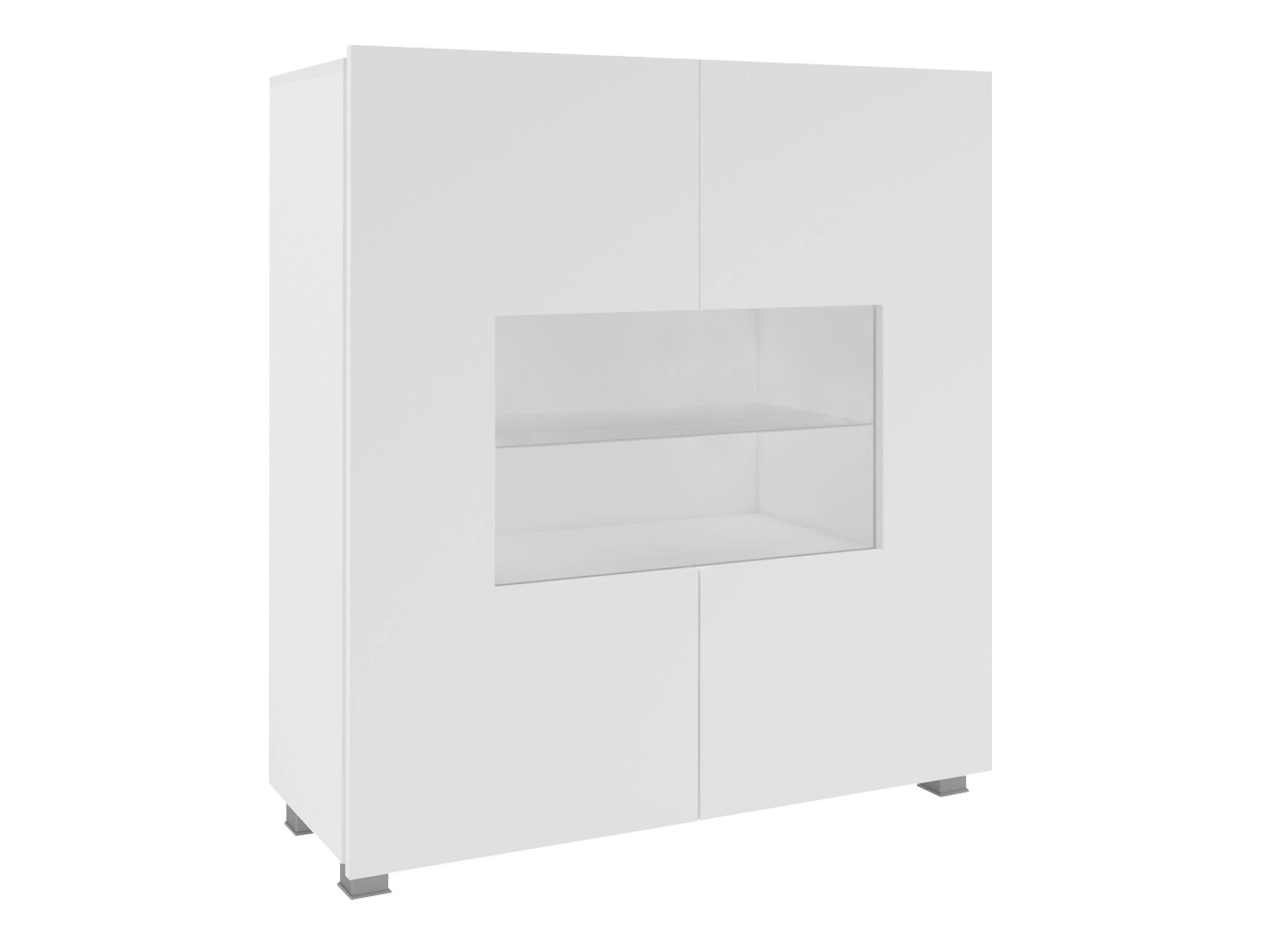 Aparador Remus (Branco + Branco brilhante)