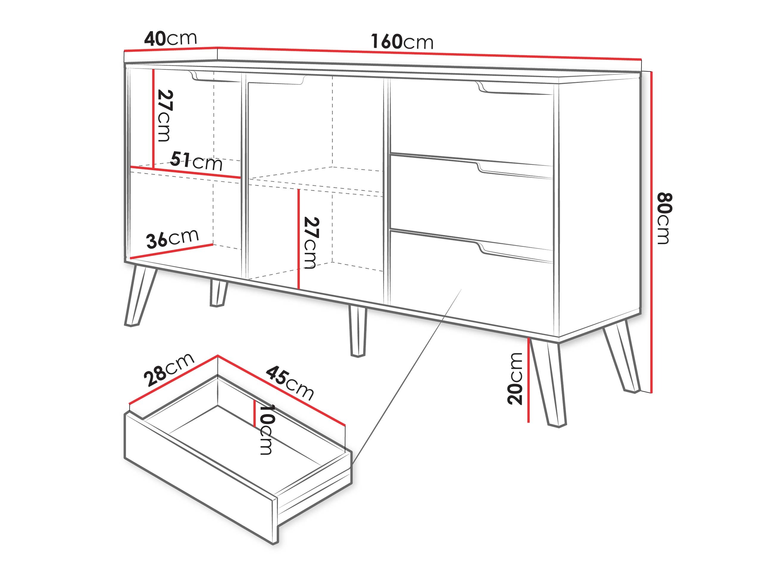 Cómoda Elbtive 102 (Caxemira)