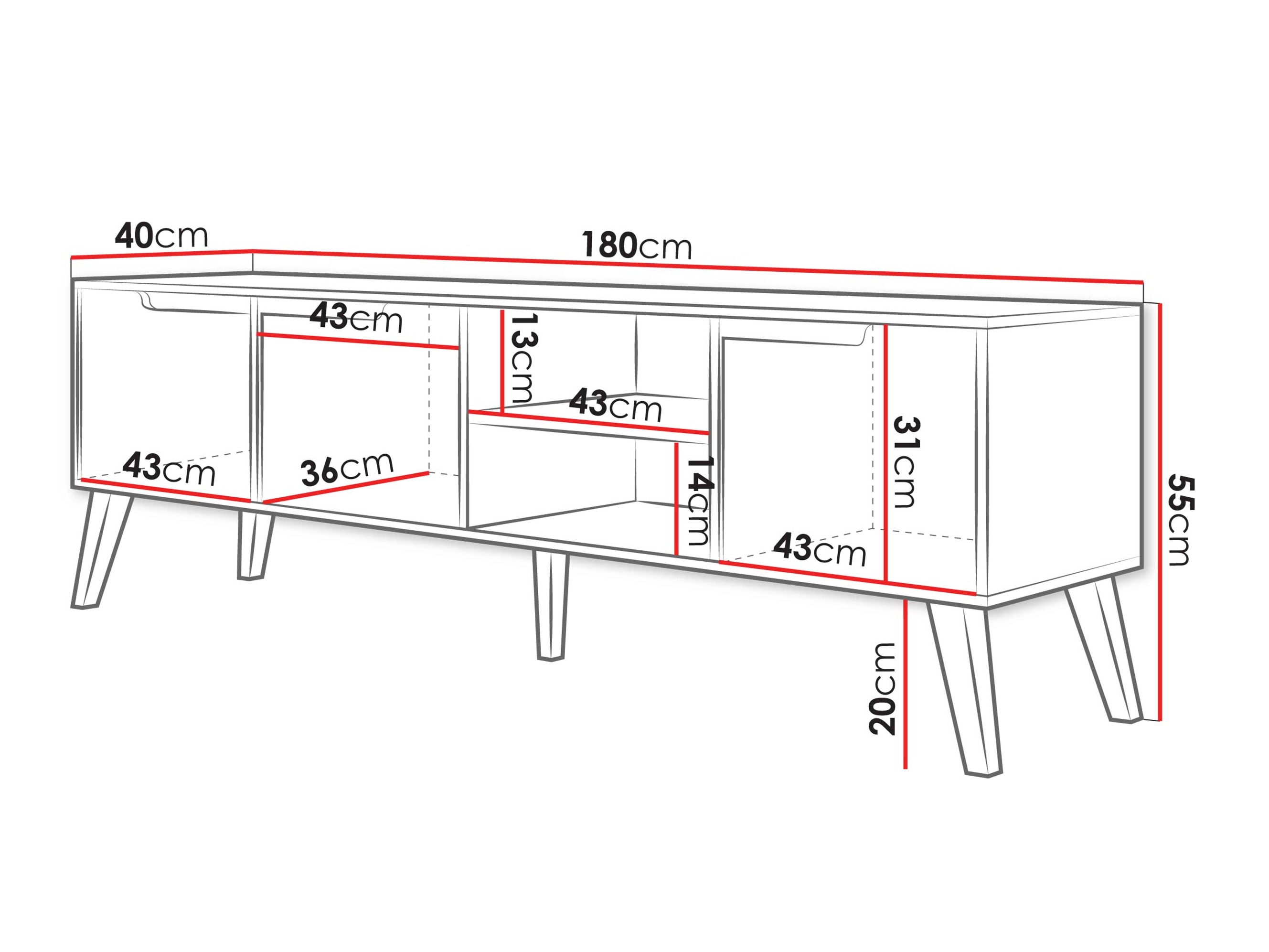 Móvel de TV Otis II (Caxemira)