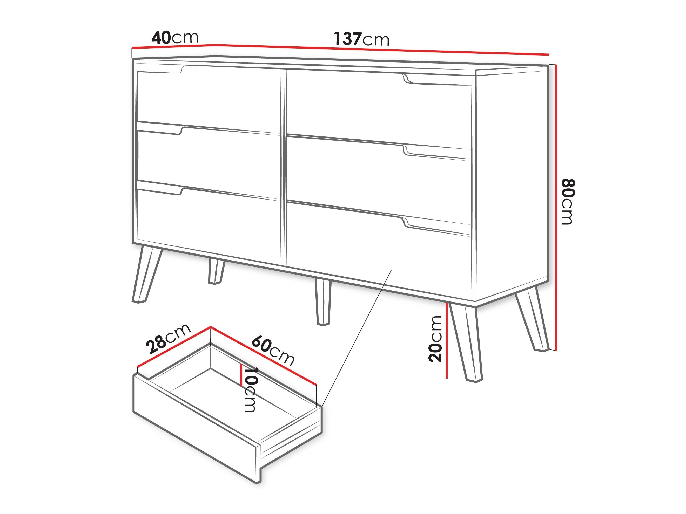 Cómoda Otis II (Caxemira)