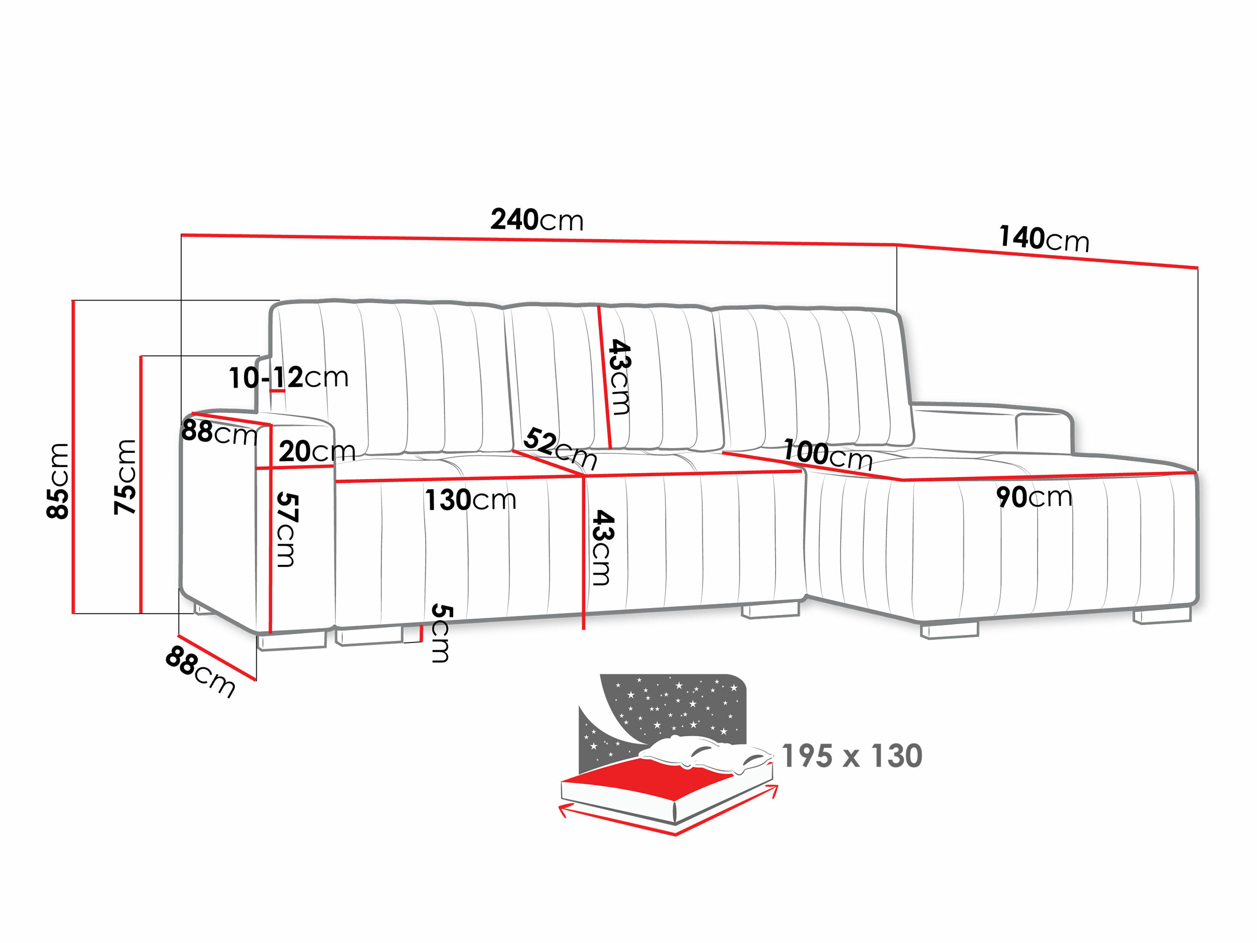 Sofá de canto SP6600