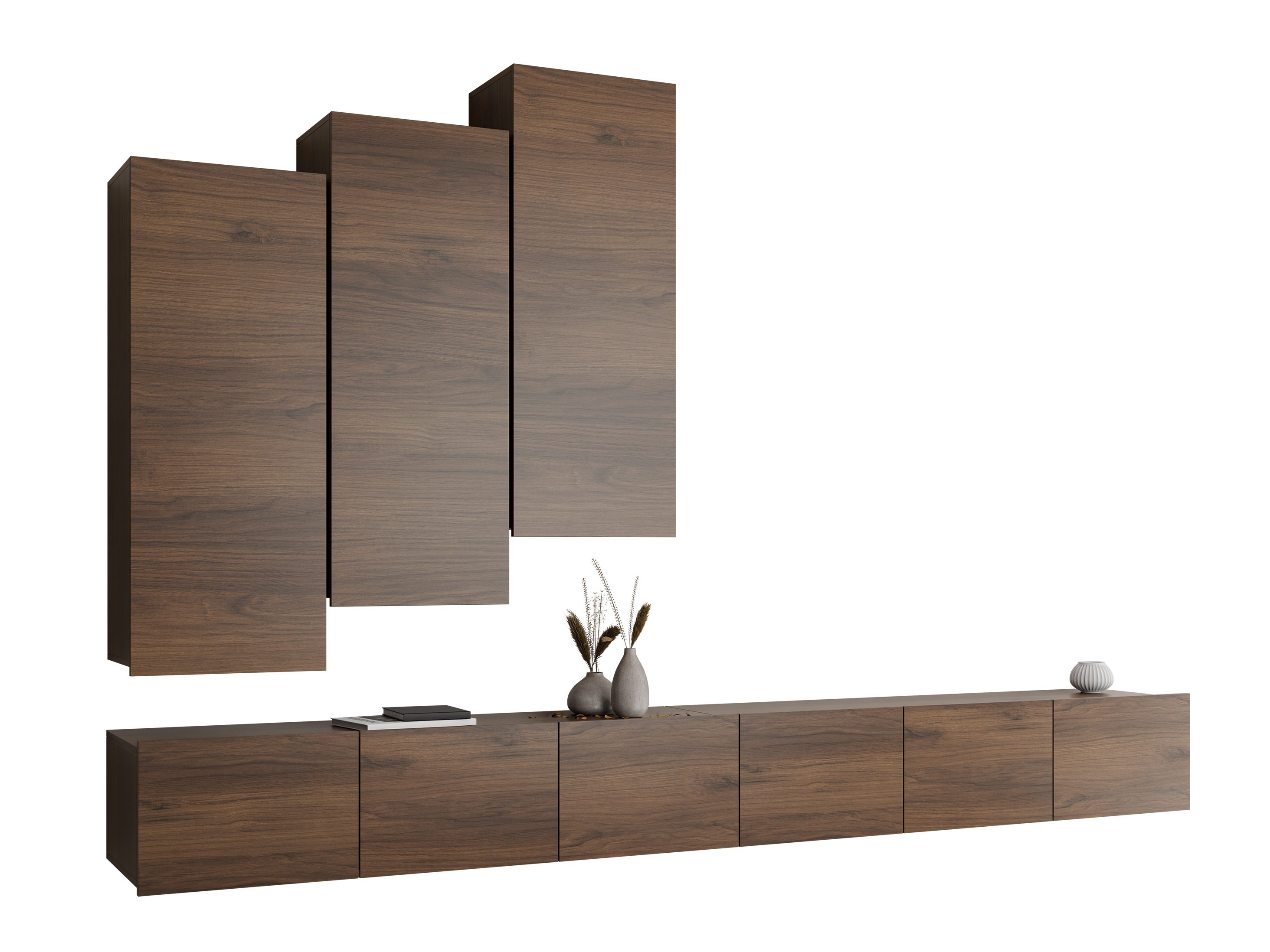 Conjunto para sala de estar Remus XX (Nogueira)