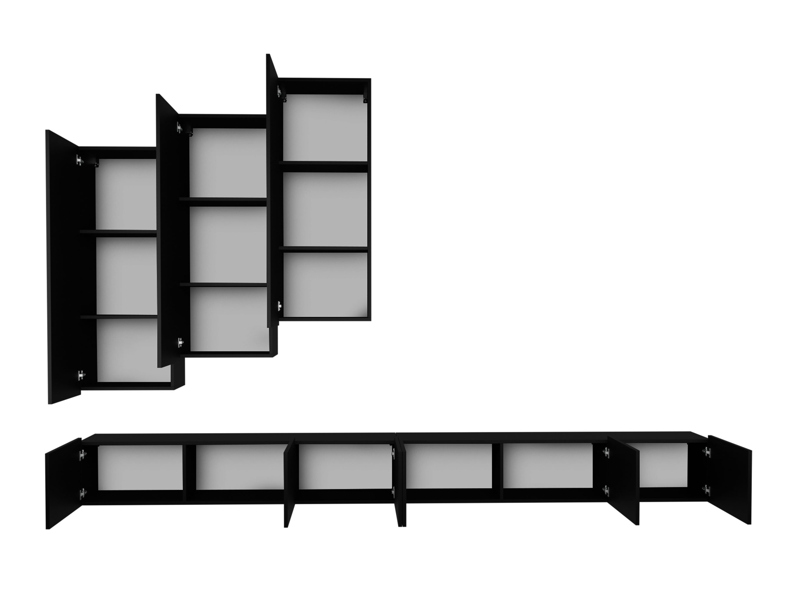 Conjunto para sala de estar Tivdalu 131 (Branco)