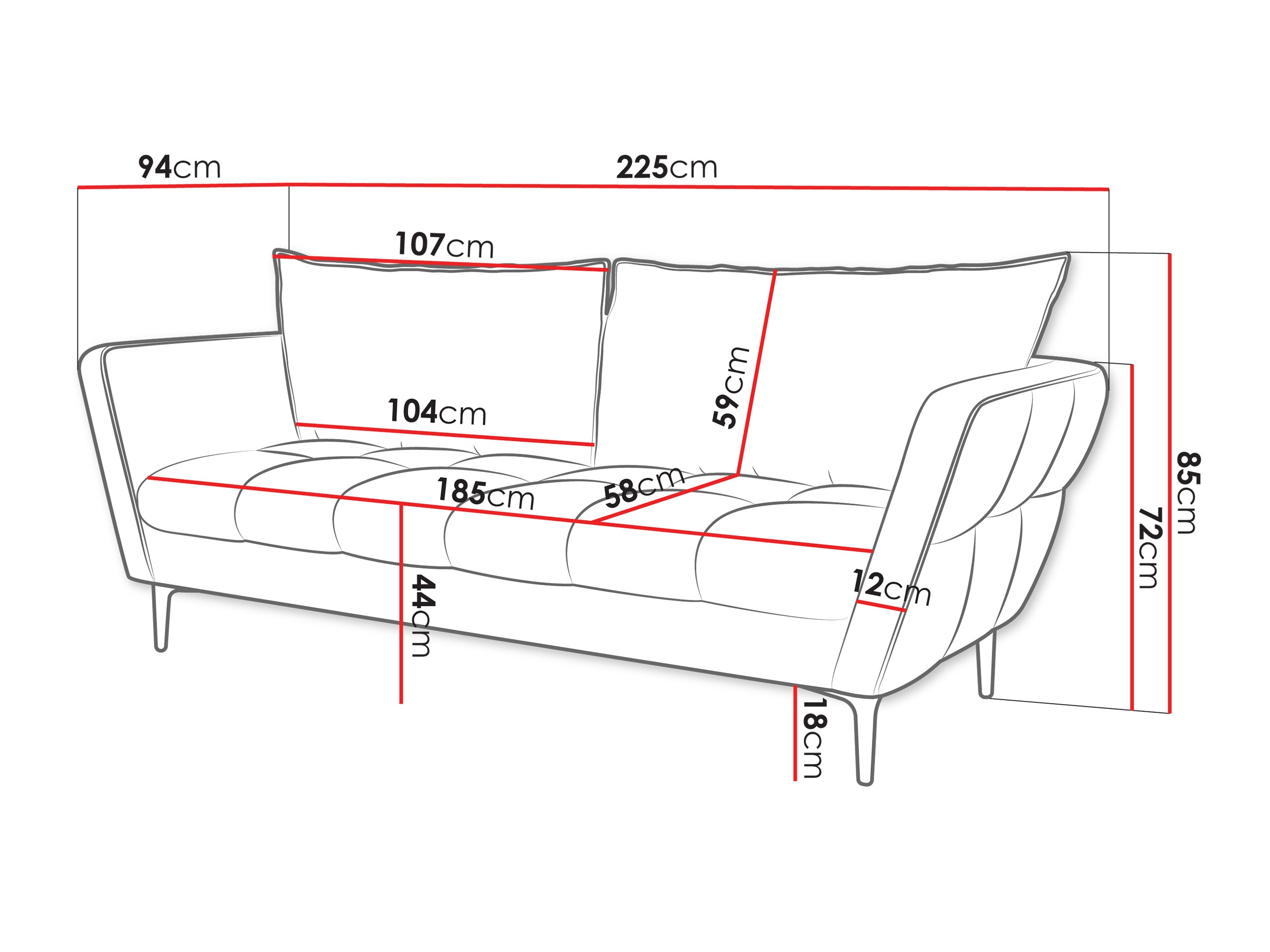 Sofá TrendyNest Villis (Aphrodite 19)