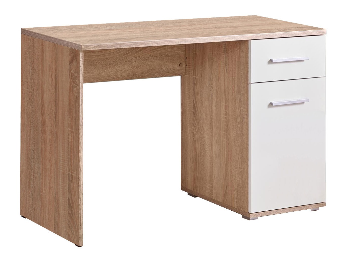 Mesa de escritório Cirveso 114 (Carvalho sonoma + Branco brilhante)