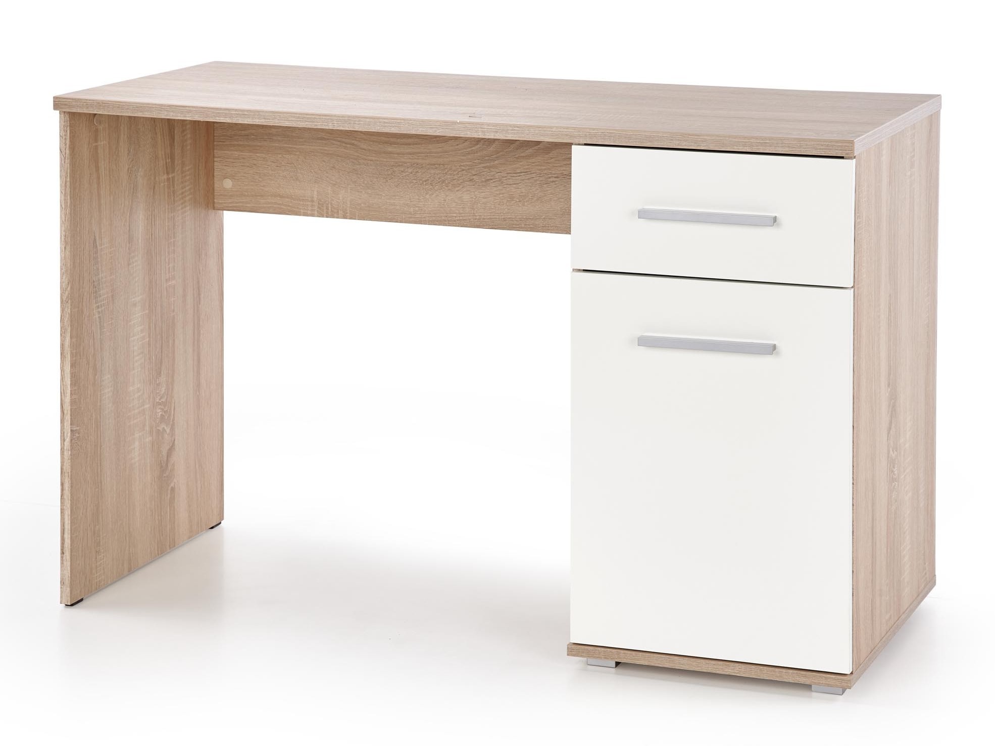 Mesa de escritório Cirveso 114 (Carvalho sonoma + Branco brilhante)