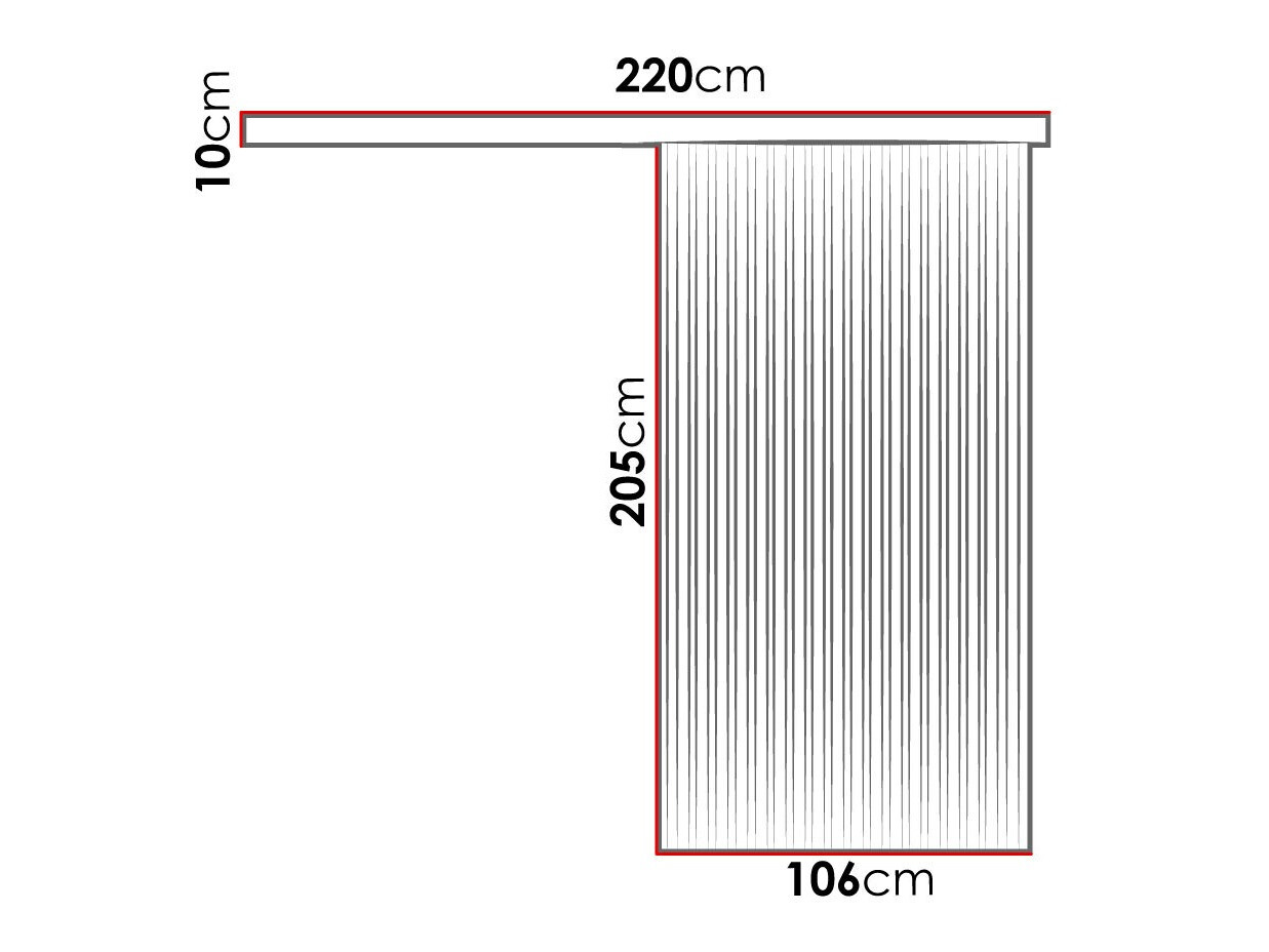 Porta de correr SP6638 com embalagem danificada