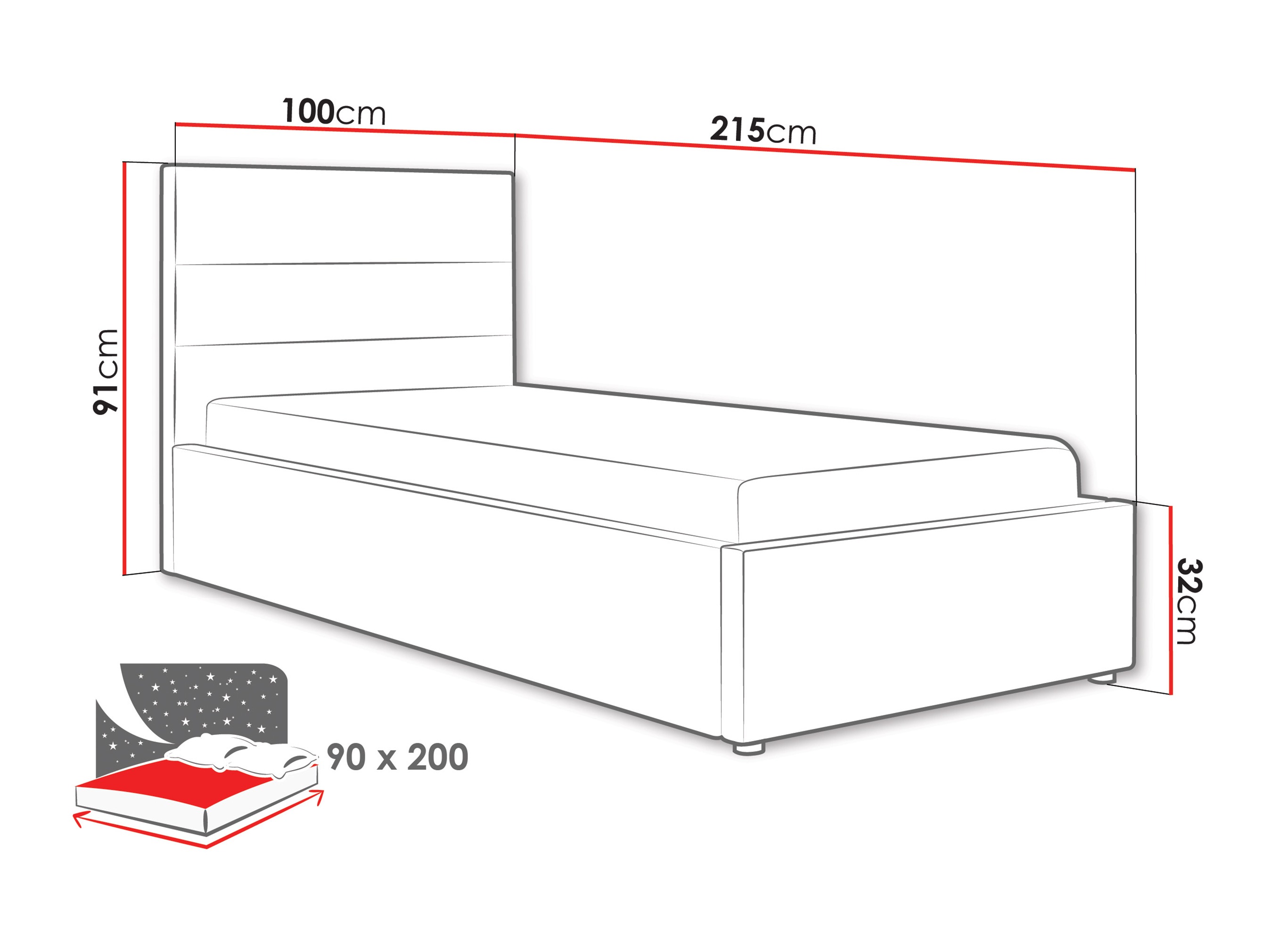 Cama Comfivo Fabos II (Hlr 05)