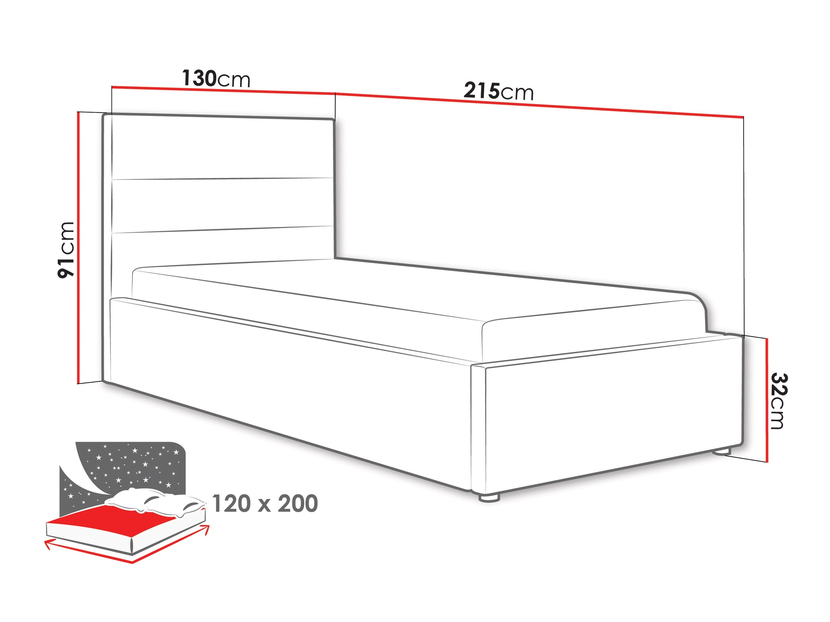 Cama Comfivo Fabos II (Hlr 19)