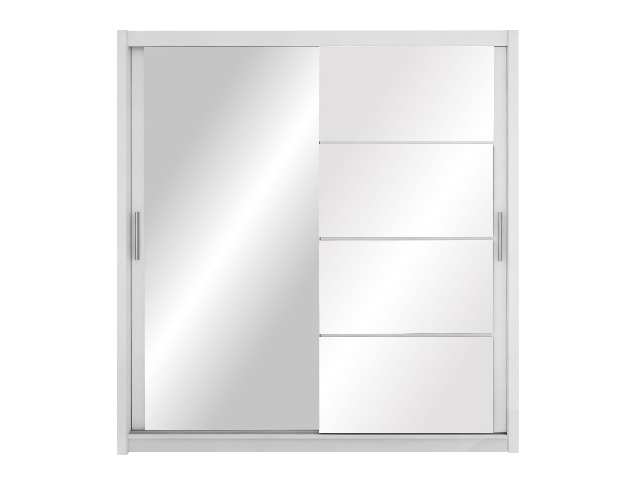 Roupeiro Honolulu 111 (Branco + Branco brilhante)