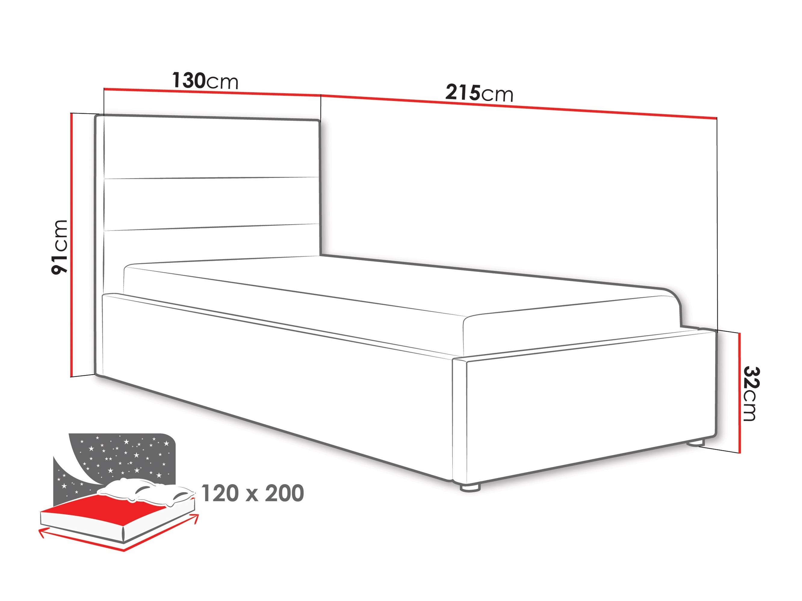 Cama Comfivo Fabos II (Hlr 05)