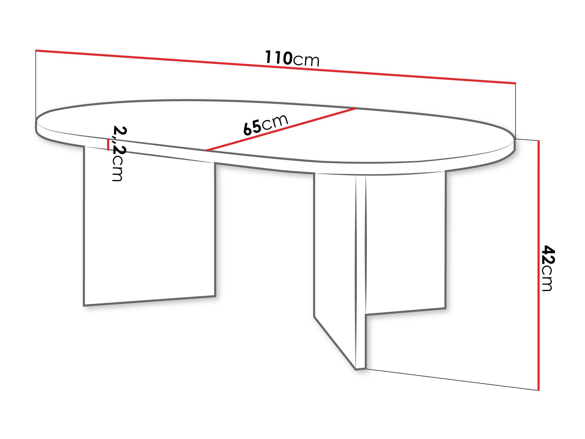 Mesa de centro Comfivo 509 (Carvalho)