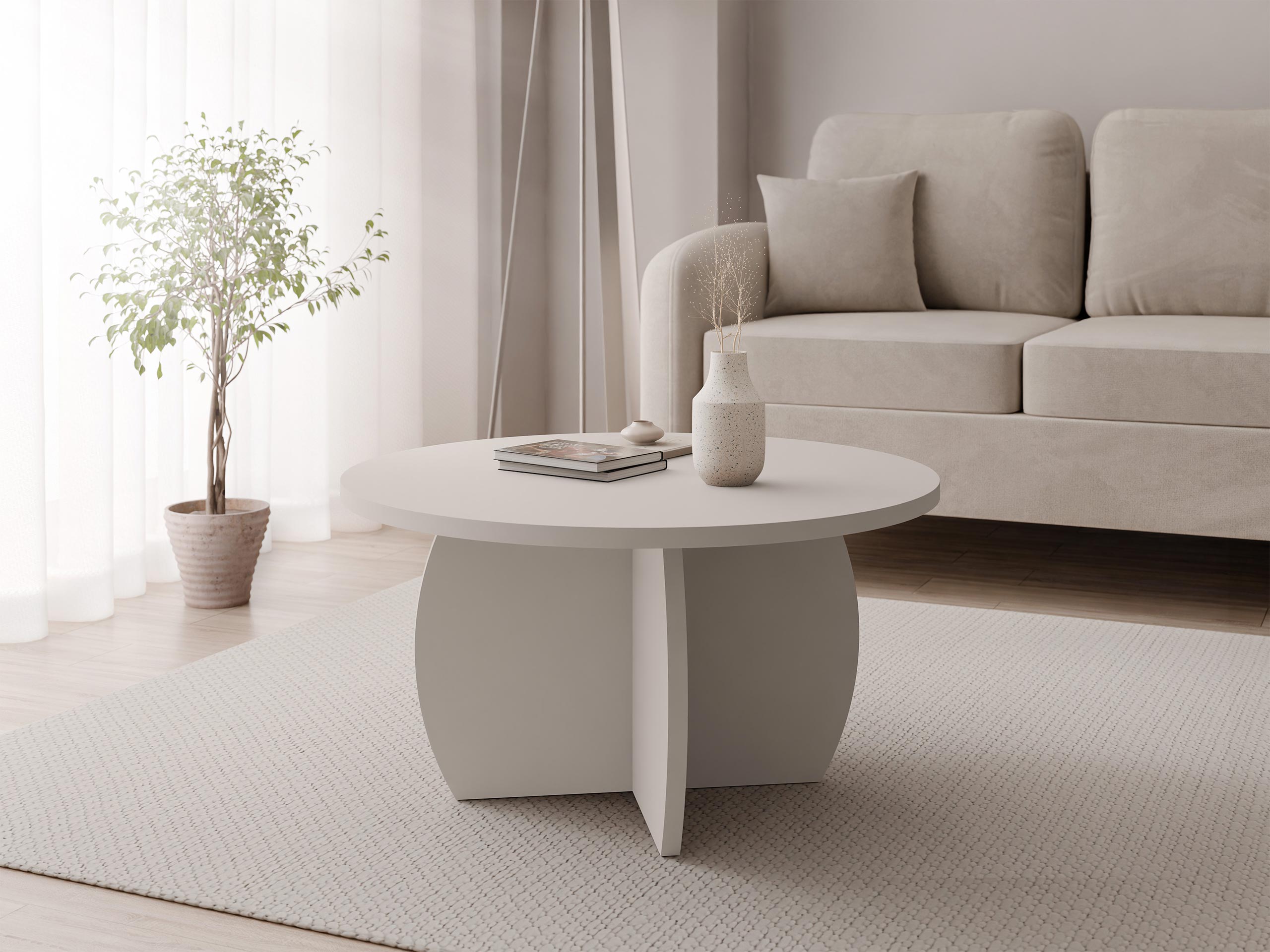 Mesa de centro Comfivo Pagas (Bege)