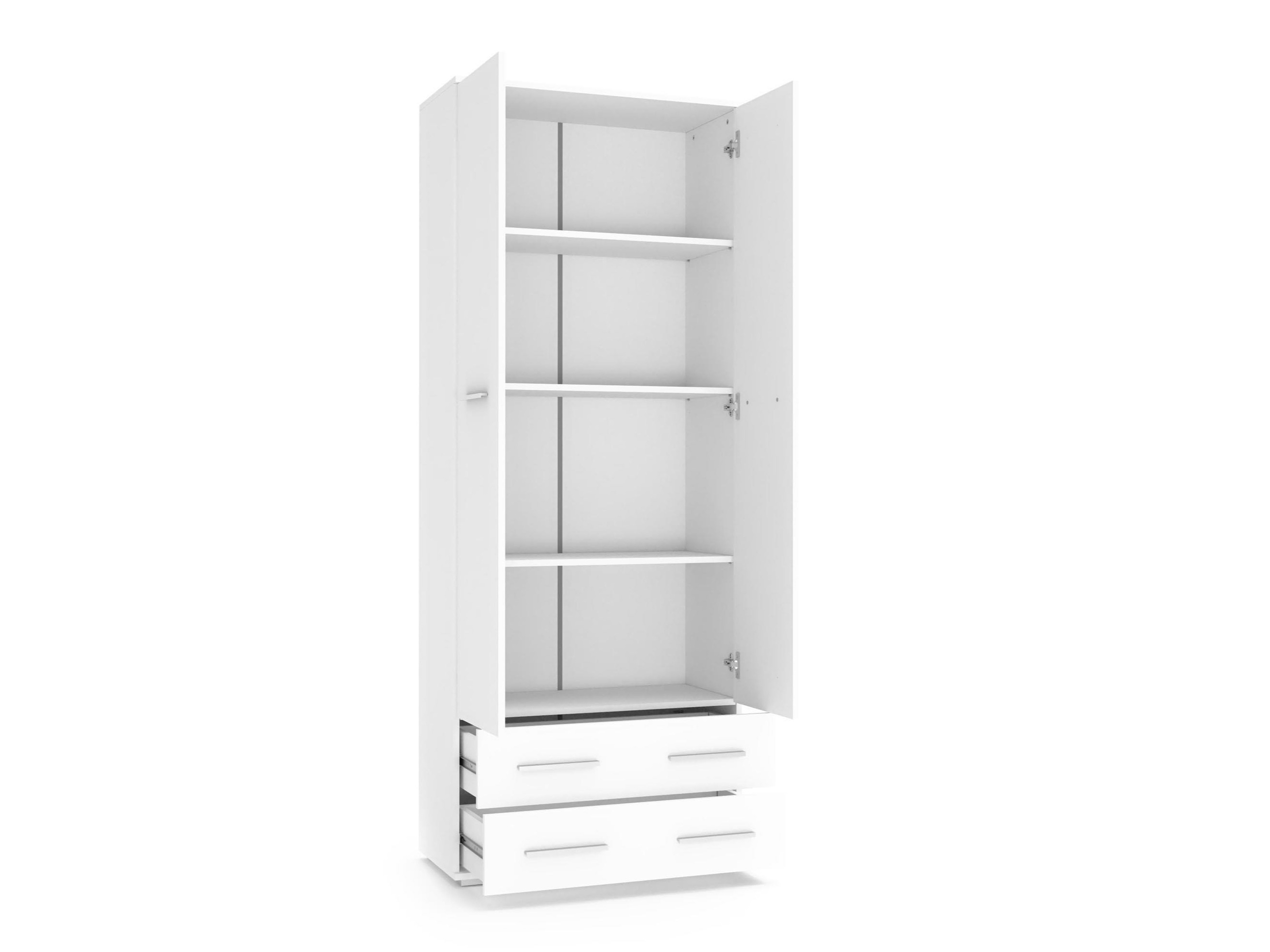 Estante Cirveso 107 (Carvalho sonoma + Branco brilhante)