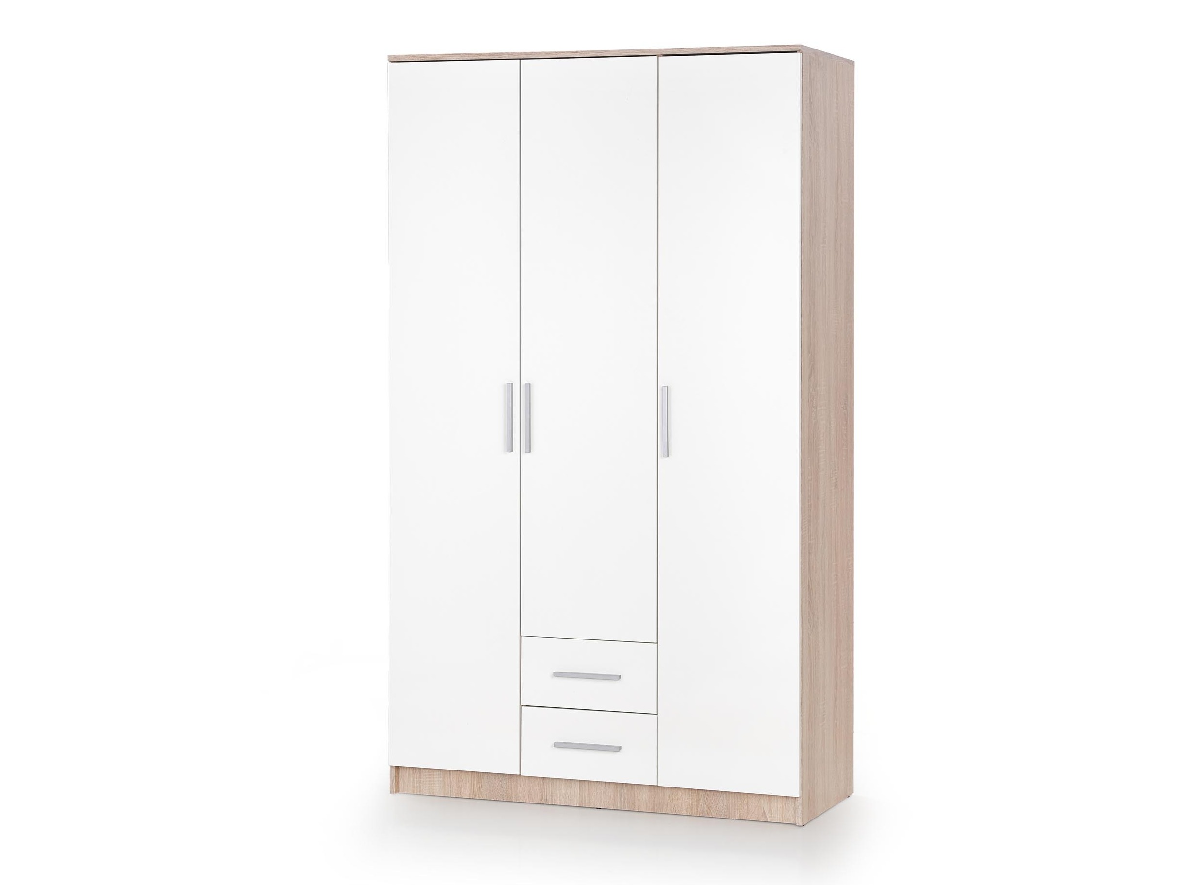 Roupeiro Cirveso 113 (Carvalho sonoma + Branco brilhante)