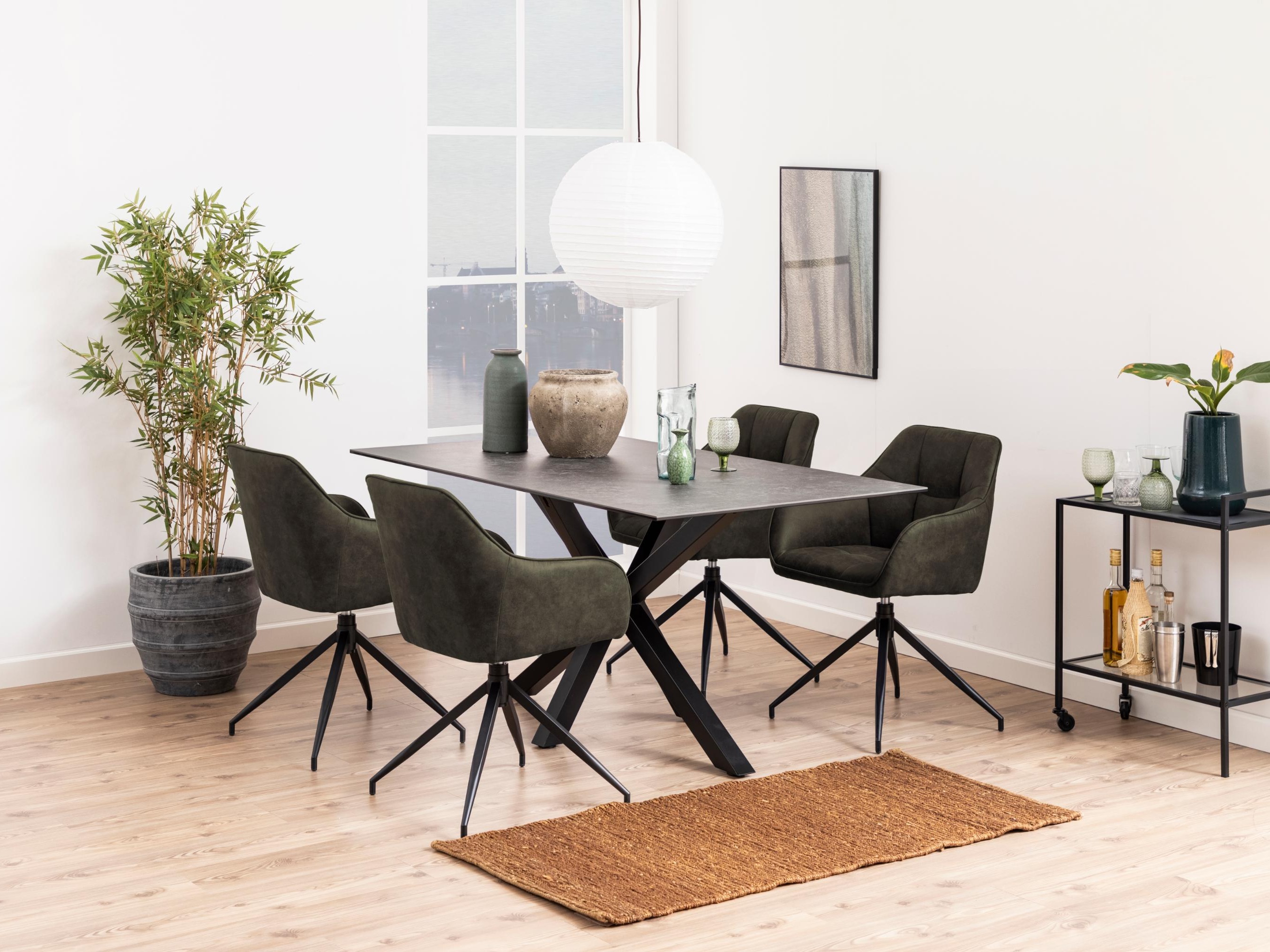 Cadeira Norsica 494 (Verde + Preto)