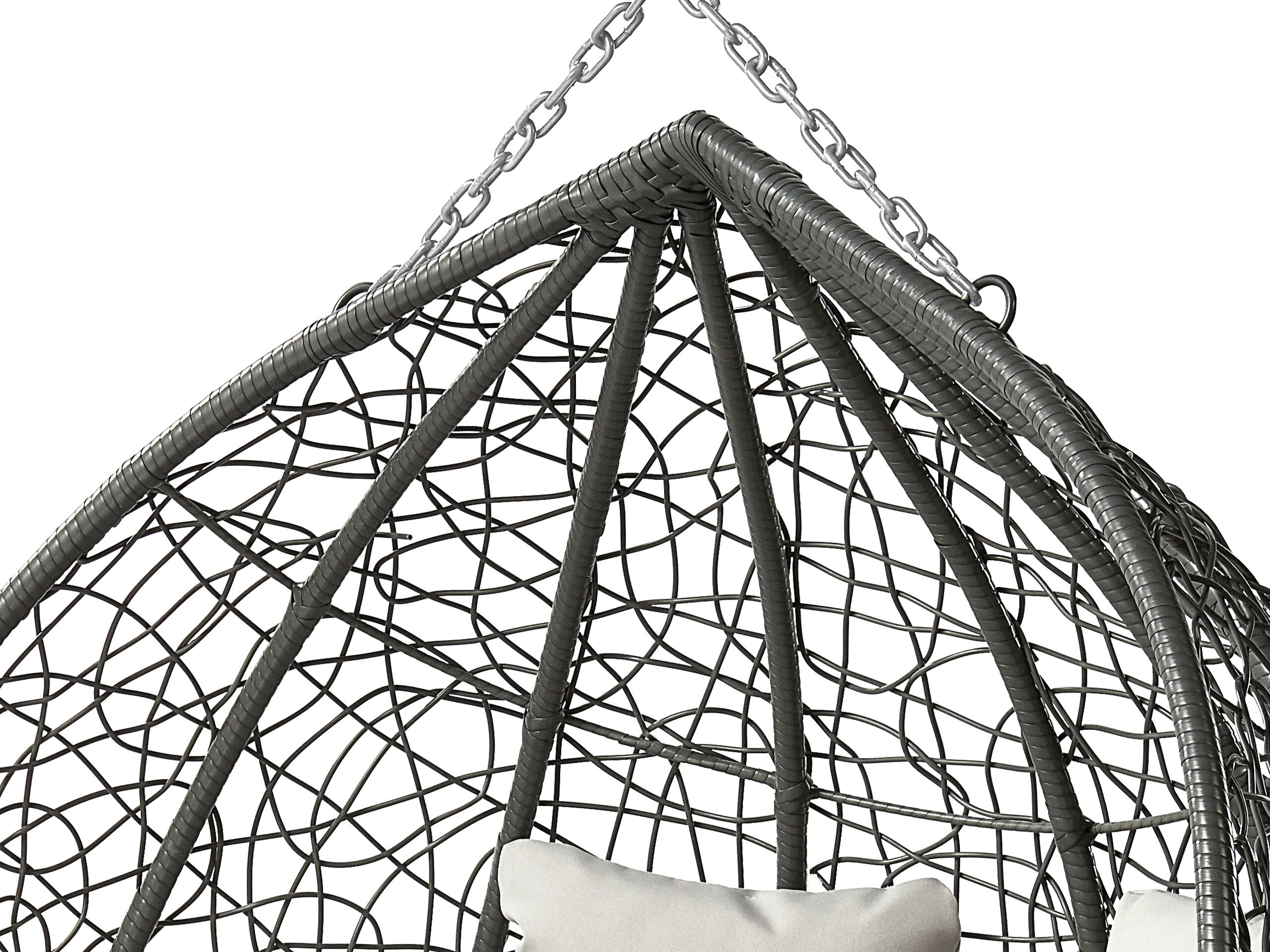 Cadeira suspensa Comfivo Audos (Cinzento + Cinzento claro)