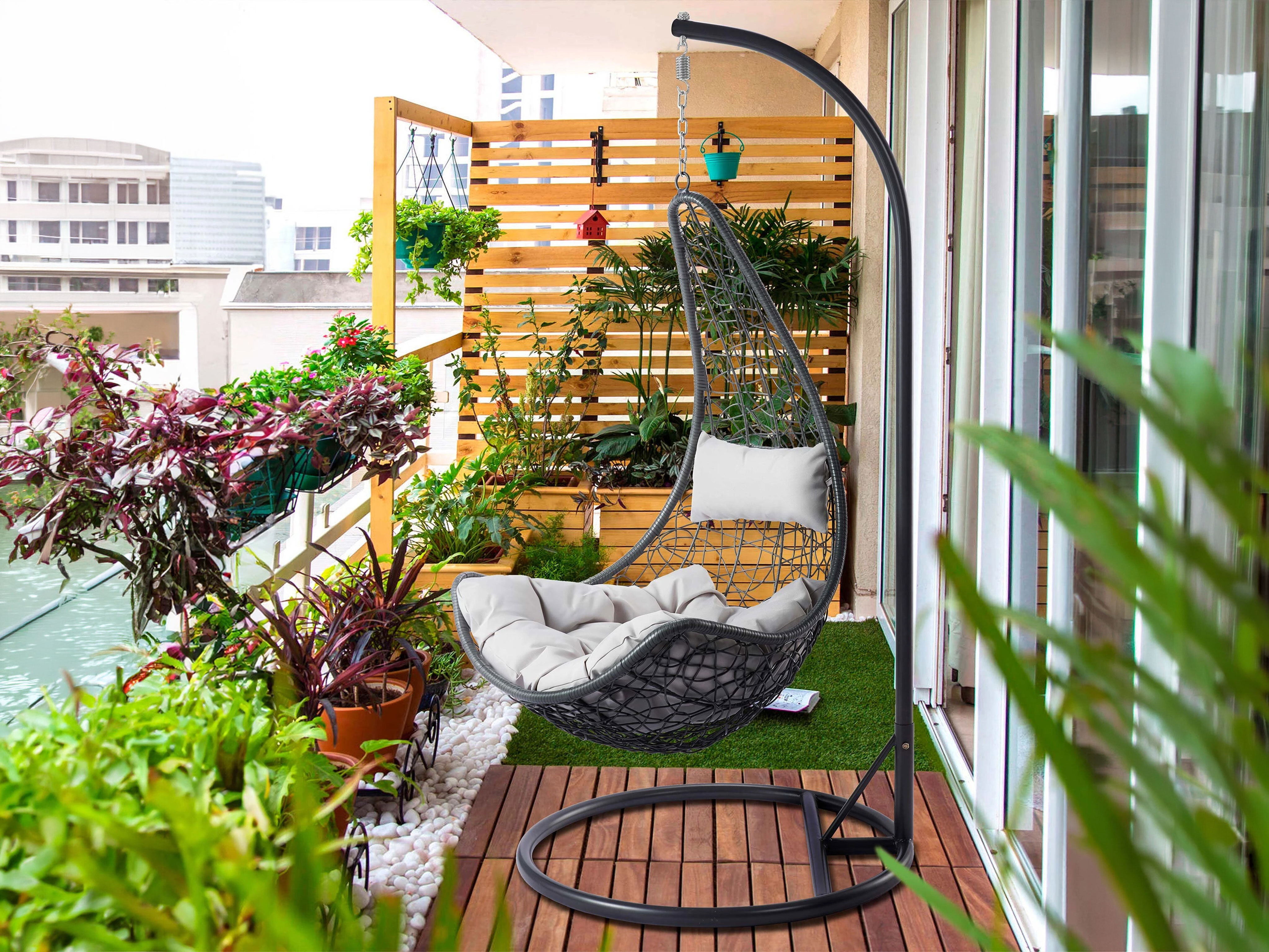 Cadeira suspensa Comfivo Figae (Cinzento)