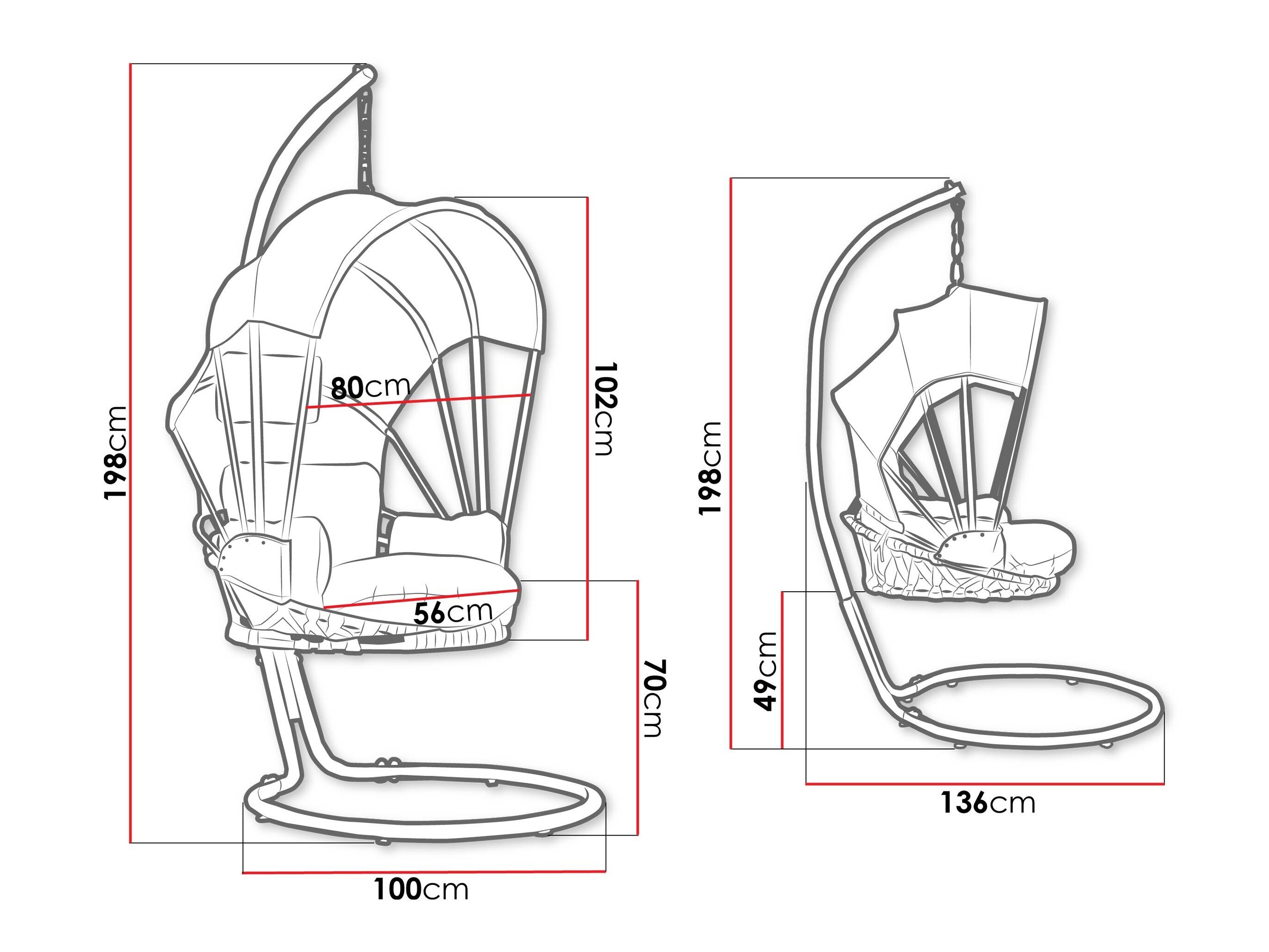 Cadeira suspensa Comfivo Myrtus I