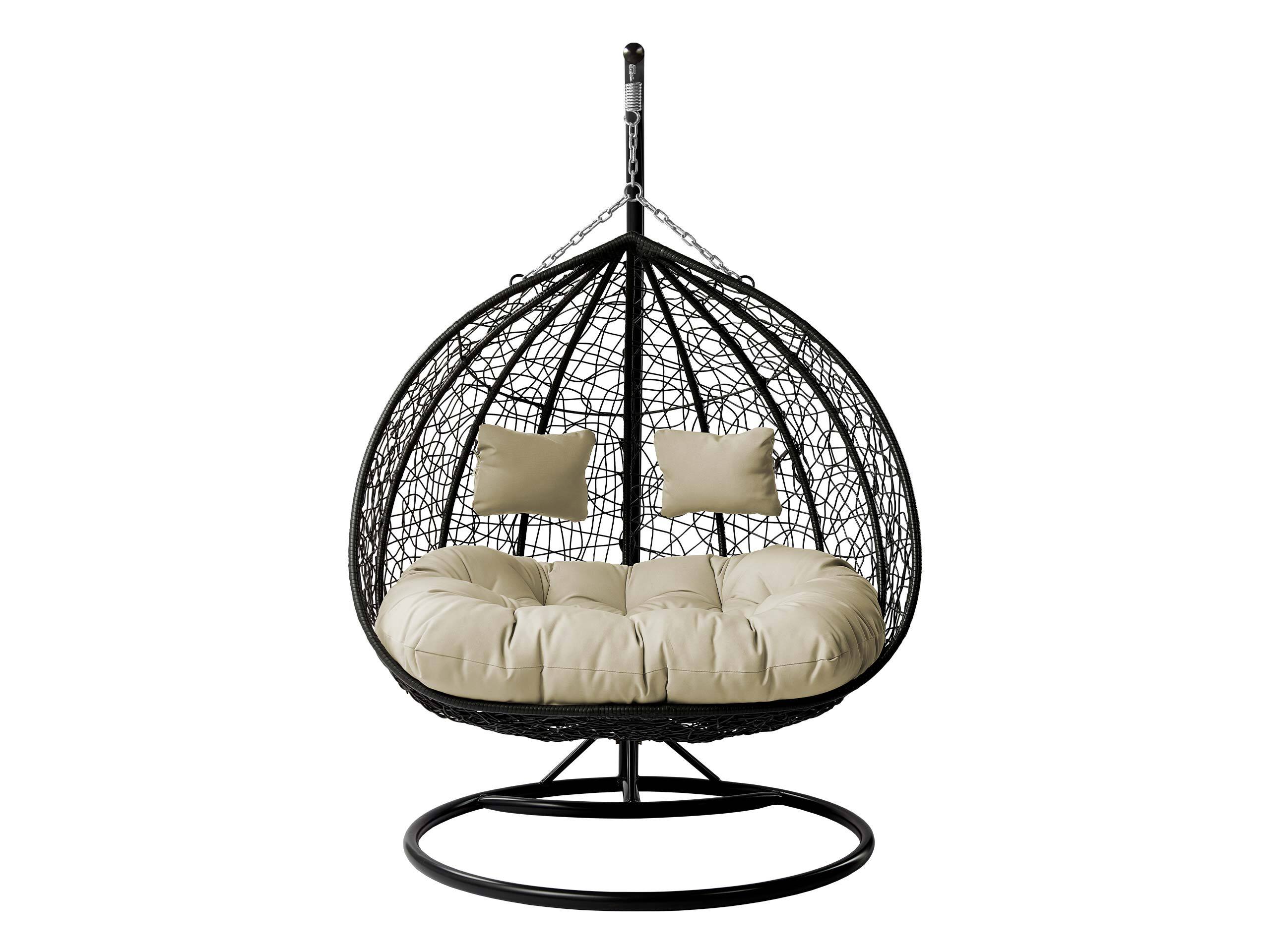 Cadeira suspensa Comfivo Audos (Preto + Creme)