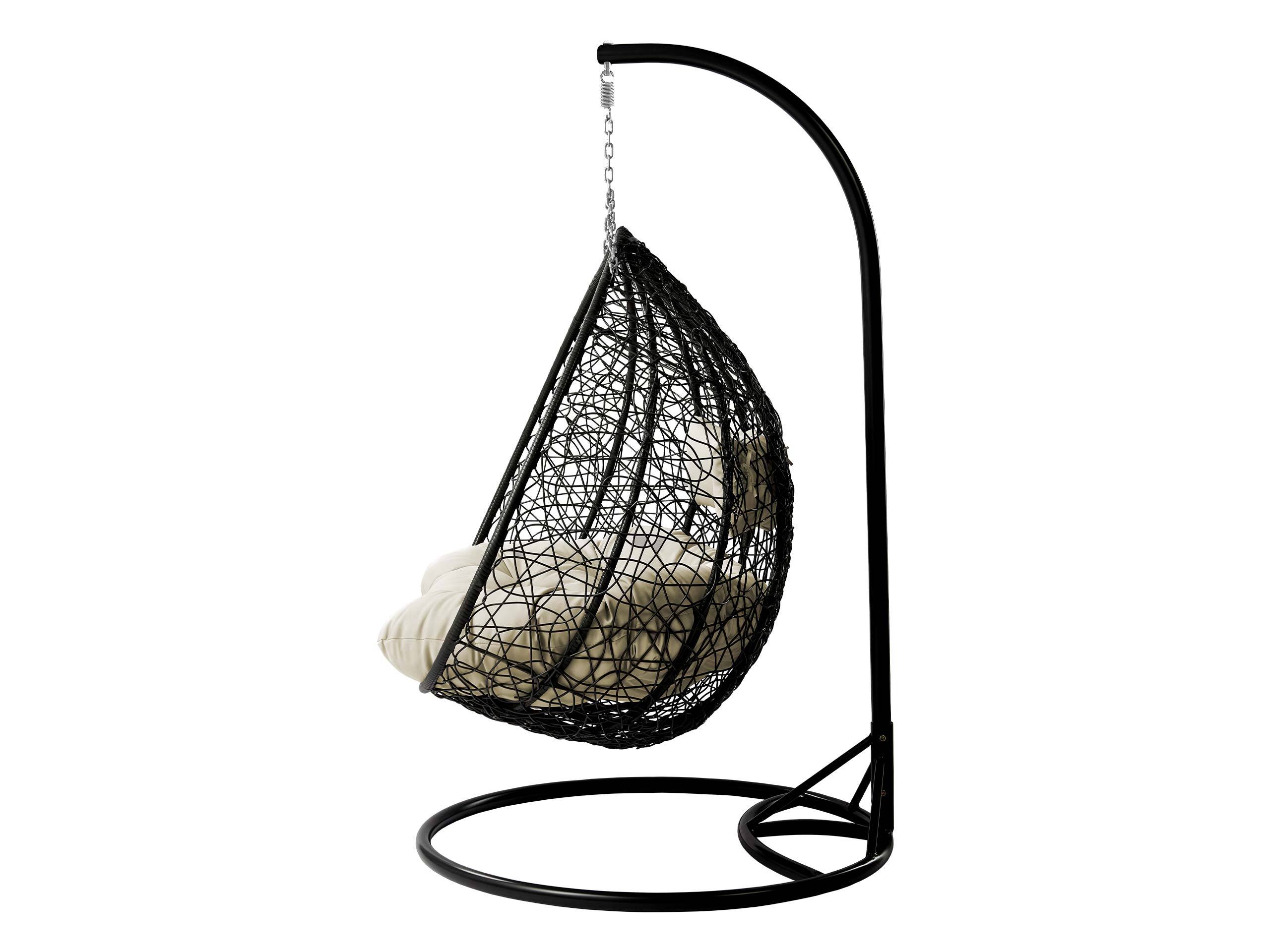 Cadeira suspensa Comfivo Audos (Preto + Creme)