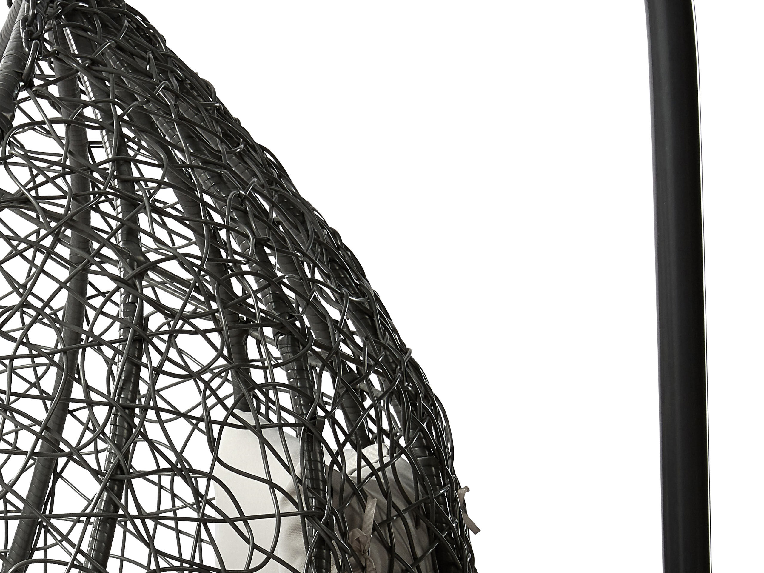 Cadeira suspensa Comfivo Audos (Preto + Creme)