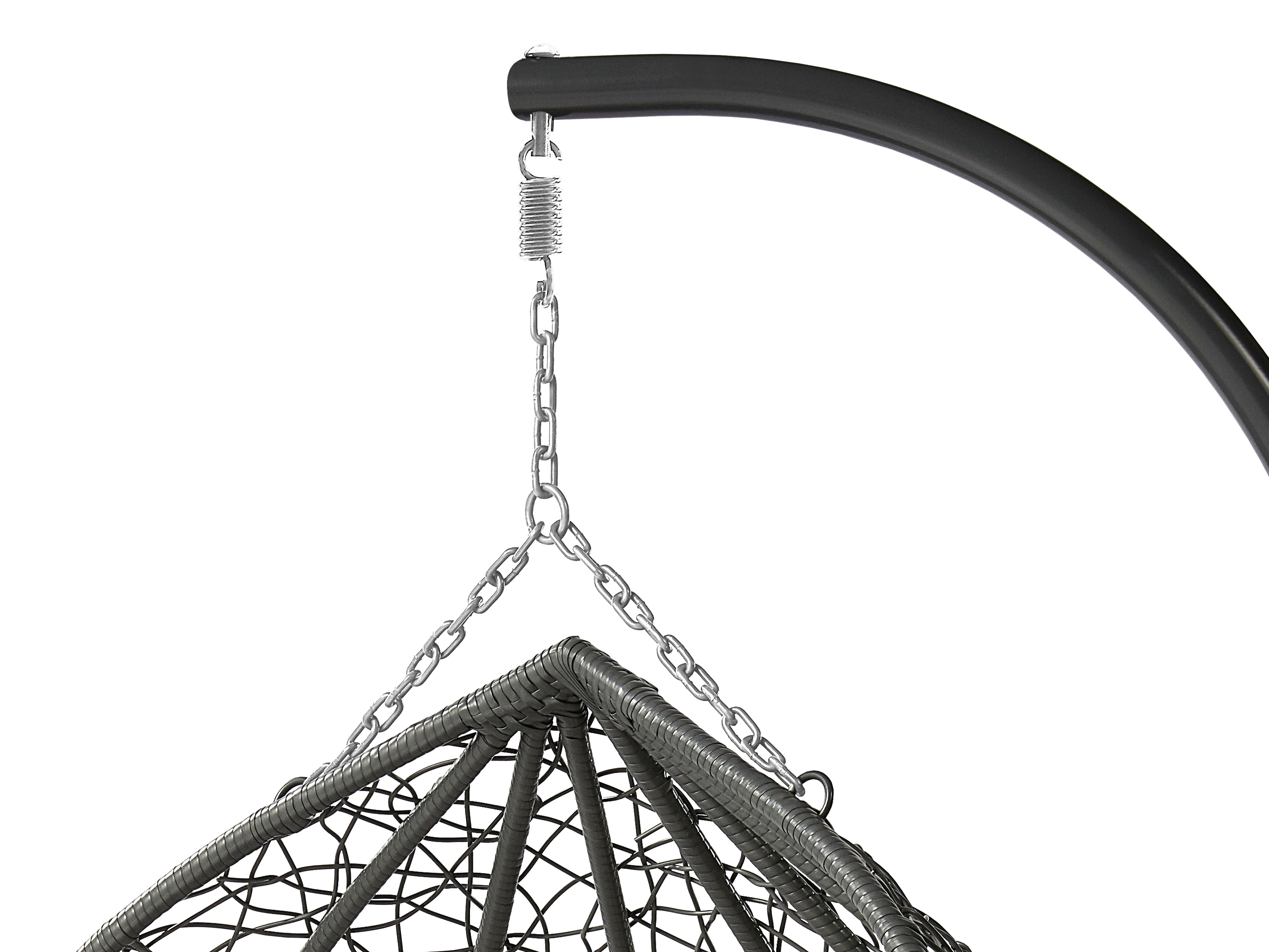 Cadeira suspensa Comfivo Audos (Preto + Creme)