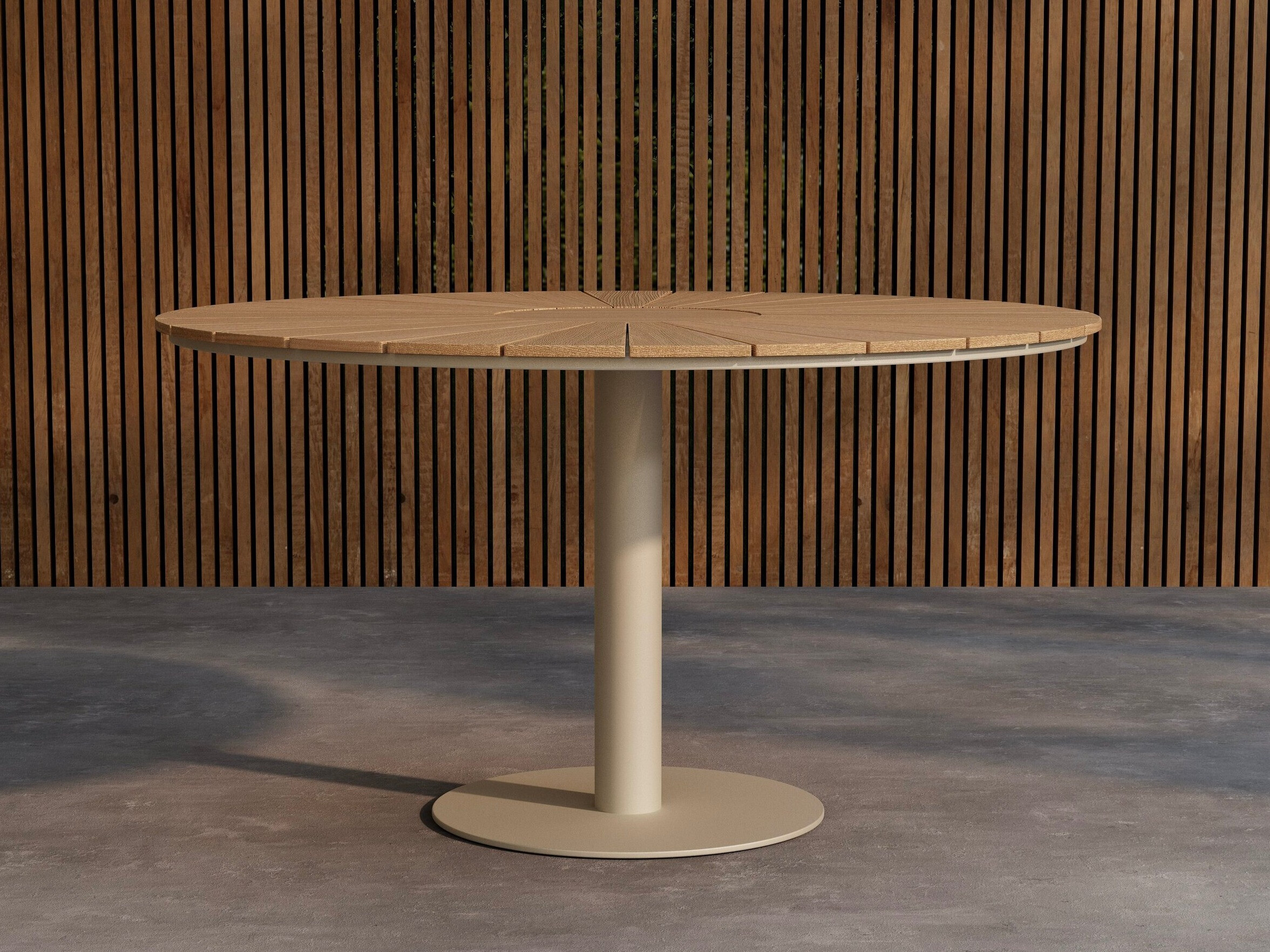 Mesa para o exterior Dallas 5166 (Bege + Teca)