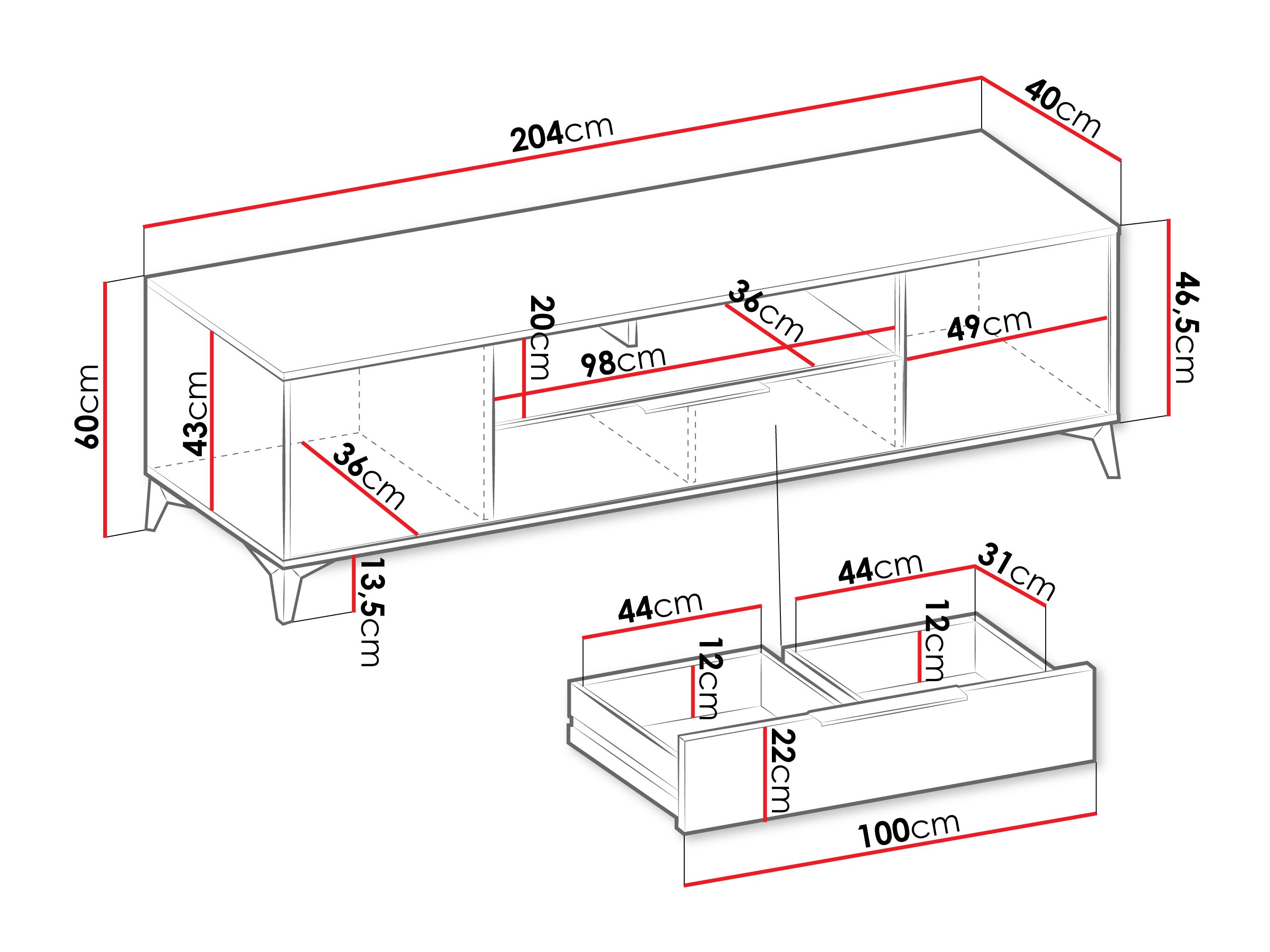Móvel de TV Comfivo Citrus I