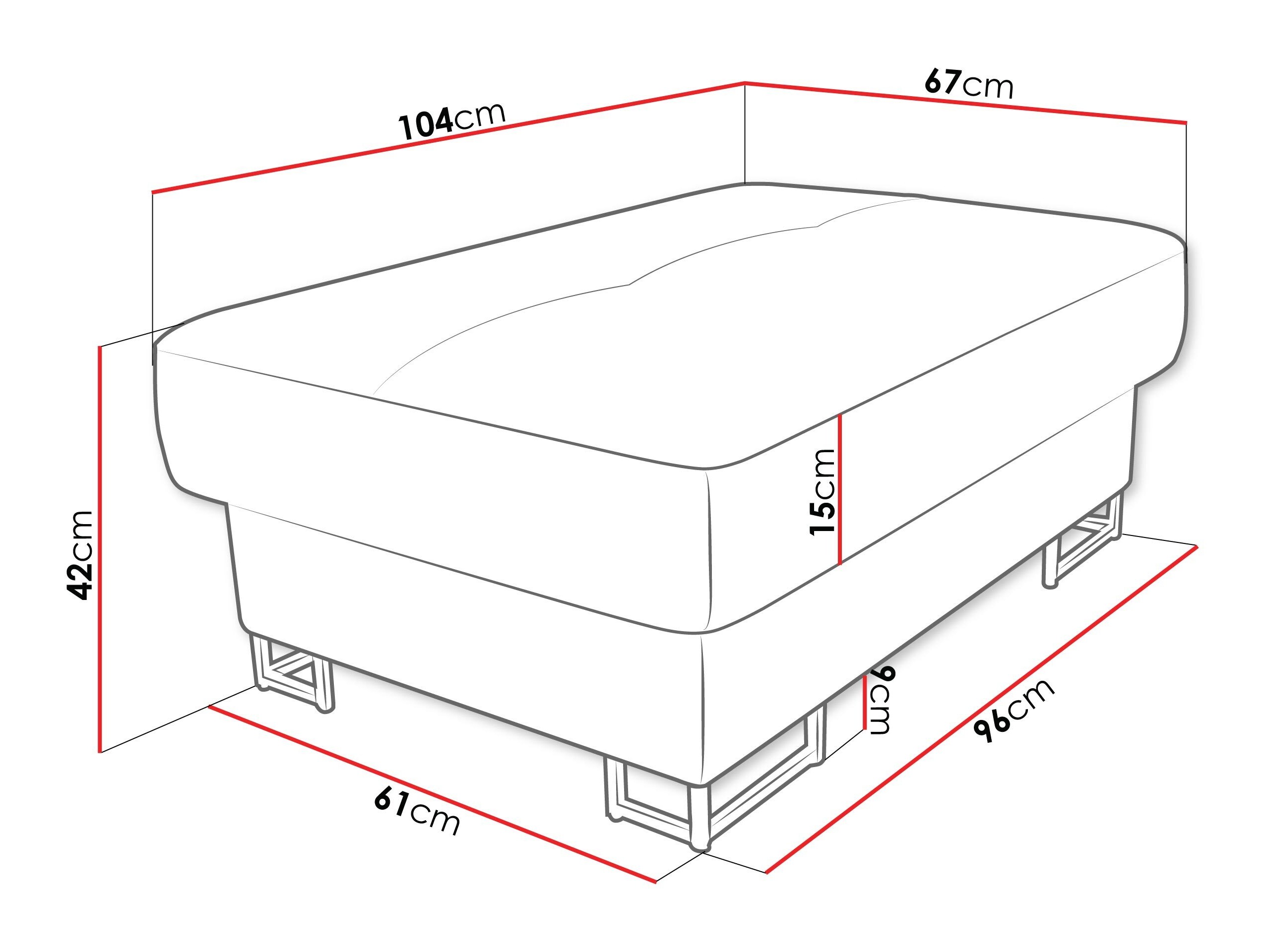 Banco estofado Comfivo Ruta (Magic Velvet 2216)