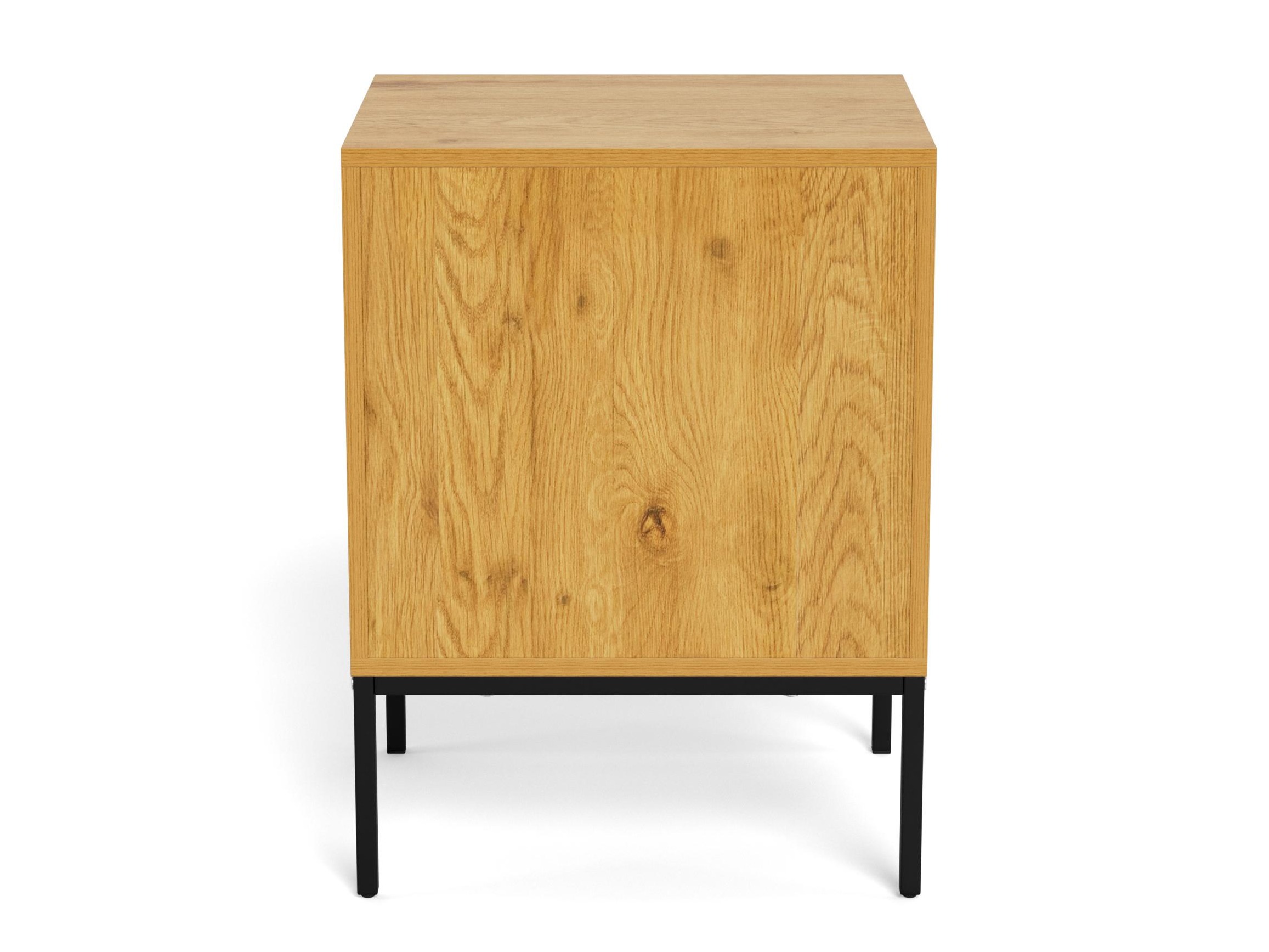 Mesa de cabeceira Norsica 1050 (Preto + Carvalho selvagem)