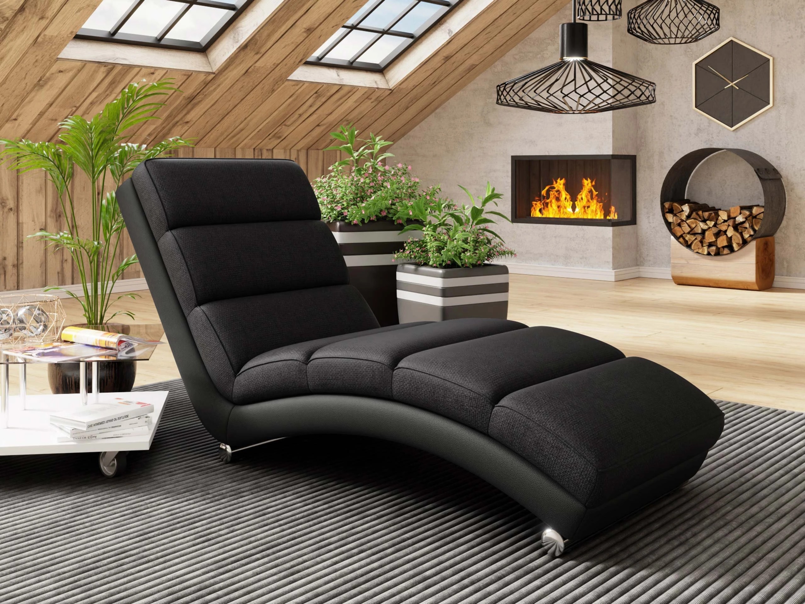 Chaise longue Comfivo Pirum (Soft 011 + Lawa 07)