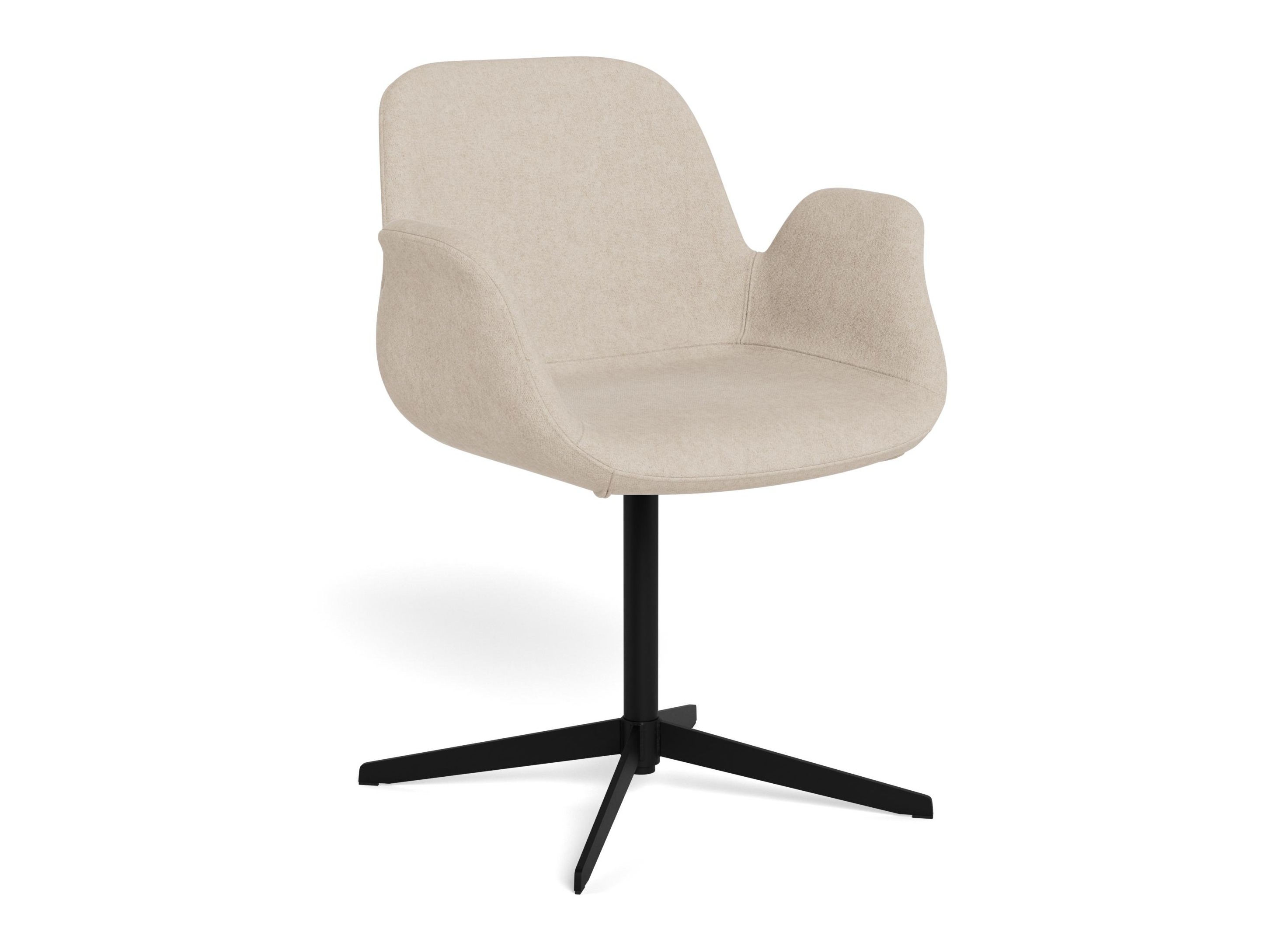 Cadeira Norsica 1058 (Preto + Castanho claro)