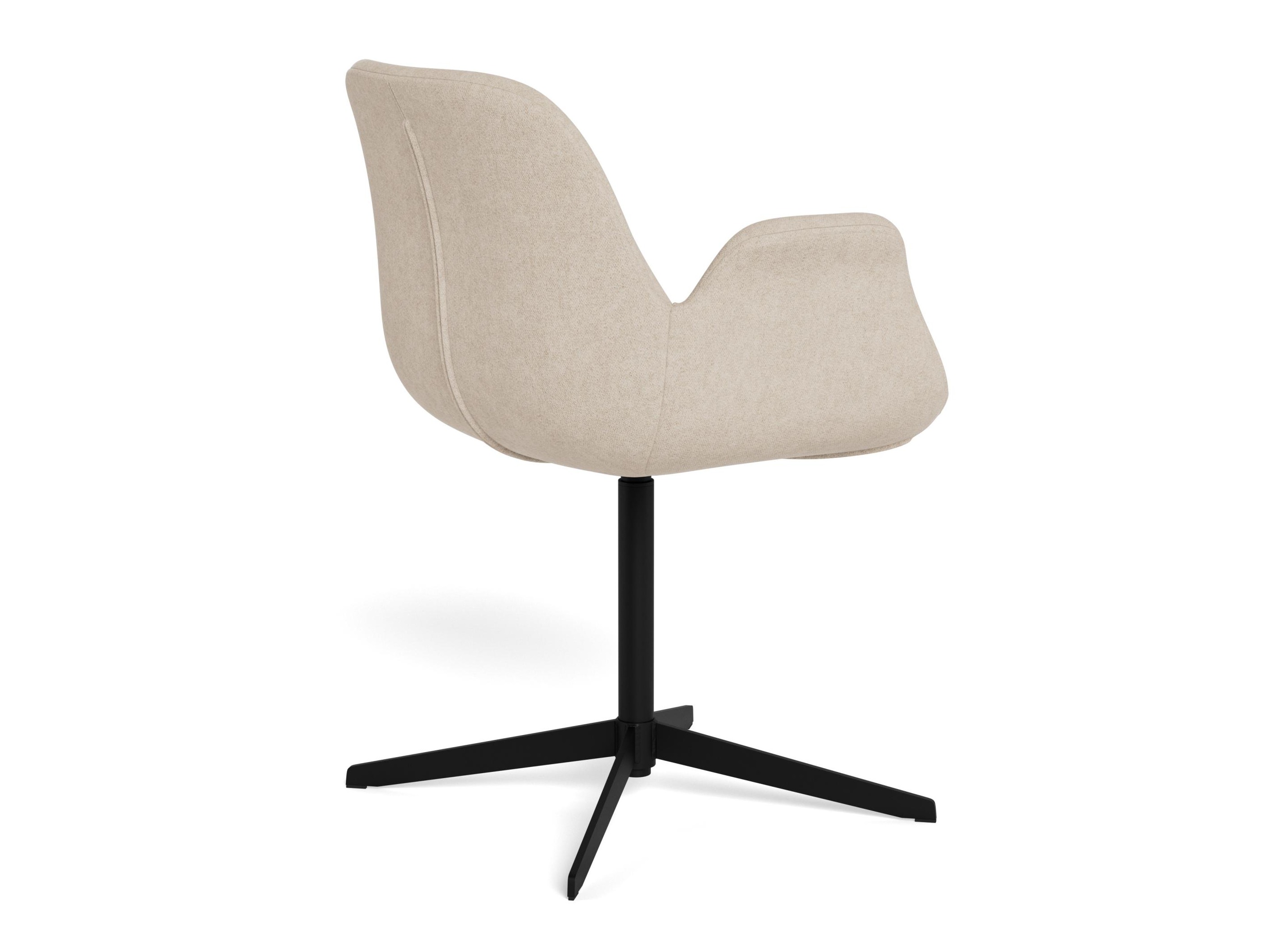 Cadeira Norsica 1058 (Preto + Castanho claro)